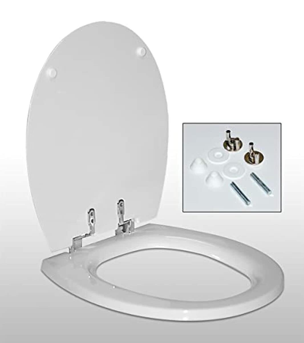 Thetford 36504 RV Toilet Seat & Cover - White | Durable & Comfortable Replacement for RV Bathrooms | Perfect for Camping, Travel Trailers & Motorhomes