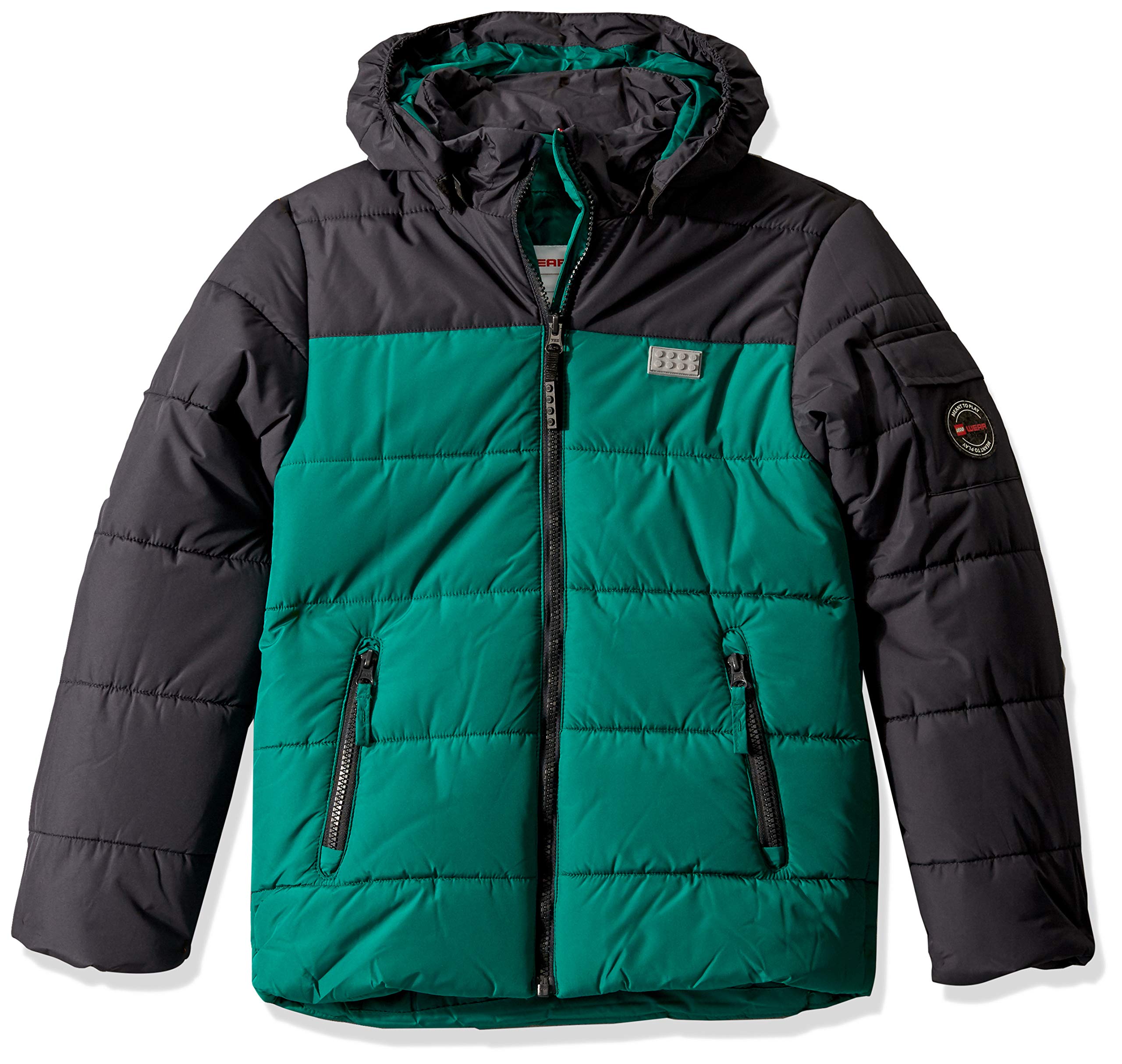 LEGO Wear Kids Jacket with Detachable Hood & Phone Pocket - Waterproof Windbreaker for Boys & Girls - Outdoor Play, School & Winter Activities