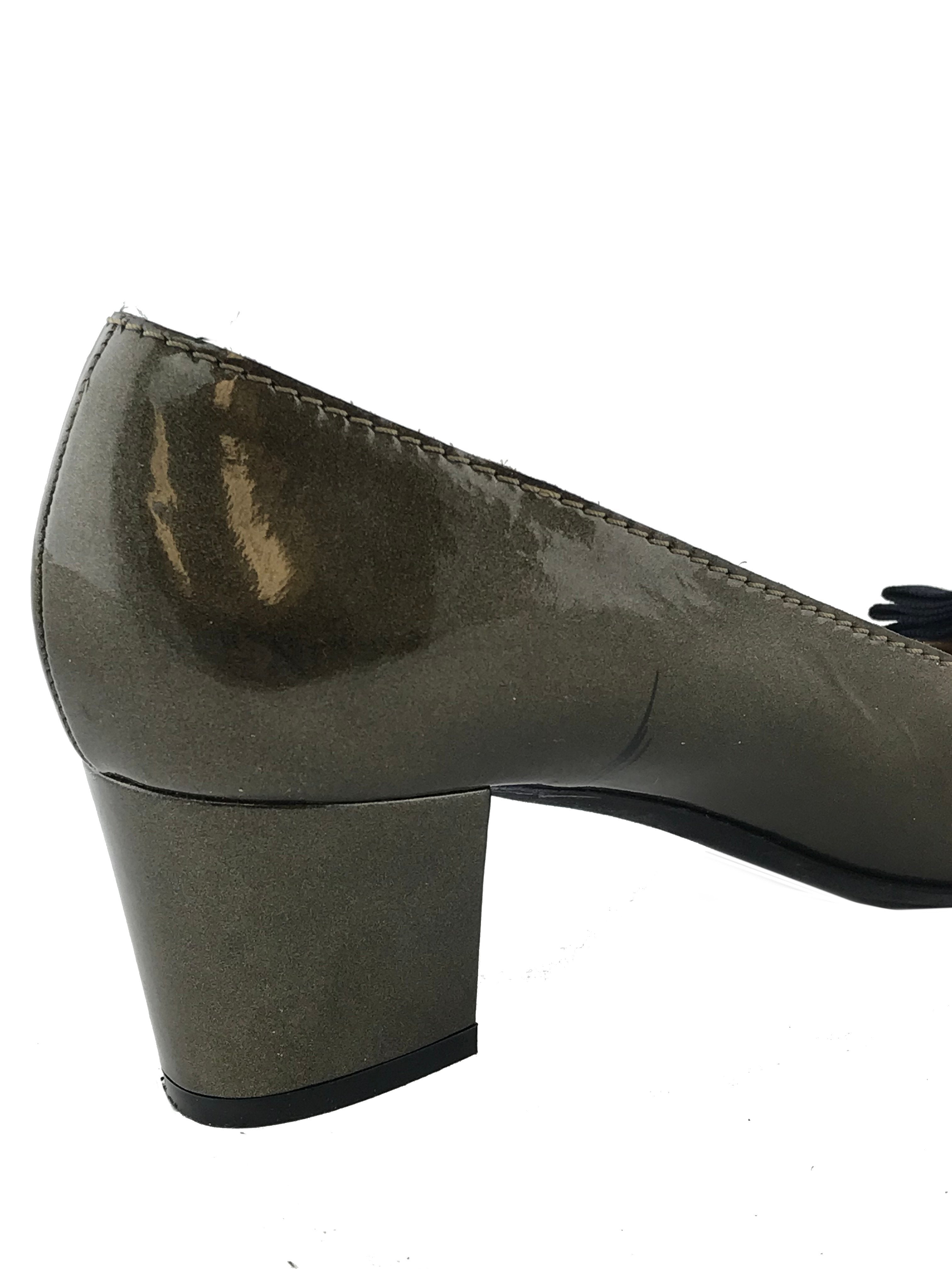 Lanvin Women's Patent Leather Bow Ribbon Pumps - Size 8.5 US | Elegant High Heels for Weddings, Parties & Office Wear