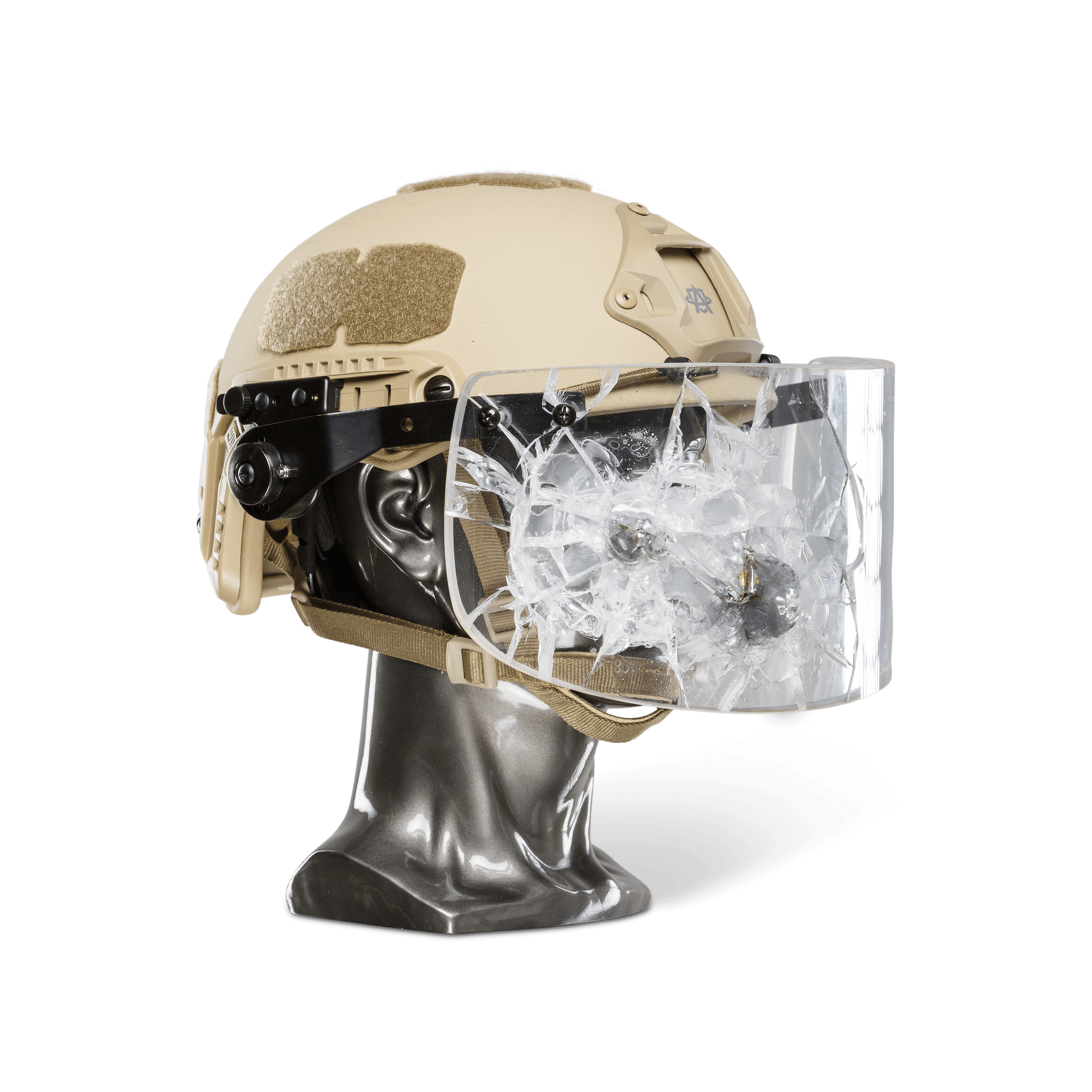 Texas IIIA+ Ballistic Face Shield - Universal Fit for All Helmets with ARC Rail | Tactical Protection for Military, Police & Security Operations