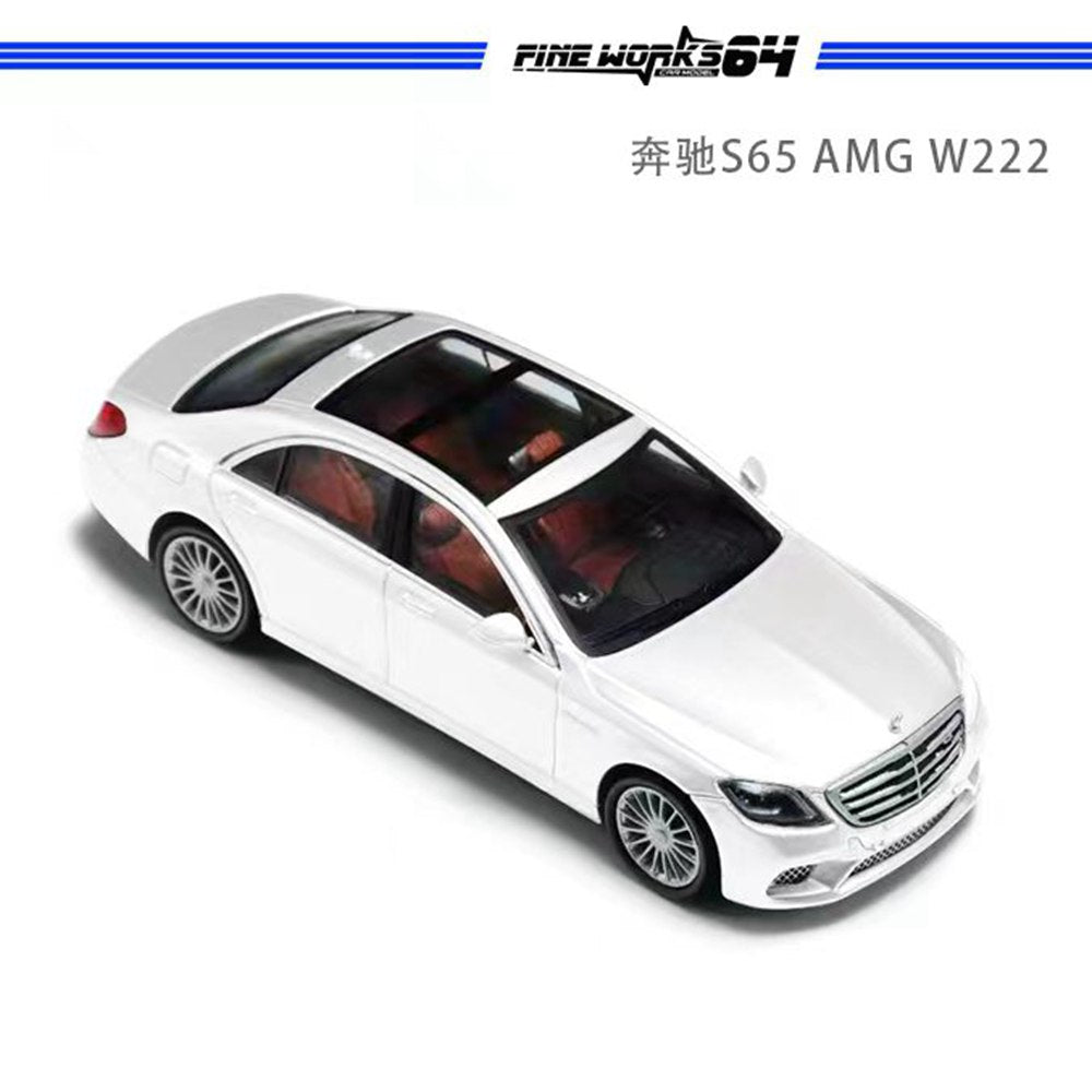 1:64 Mercedes Benz S65 AMG W222 Diecast Model Car - Limited Edition Collectible Toy for Adults & Kids - Perfect for Display, Gifts, and Car Enthusiast Collections
