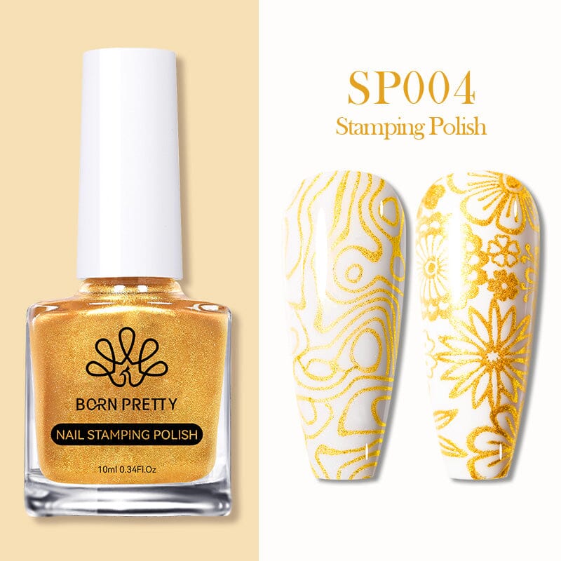 BORN PRETTY 10ml Nail Stamping Polish - Long Lasting, High Pigment Nail Art Polish for Professional Salon & DIY Home Manicure - Perfect for Nail Art Designs, Special Occasions & Gift Giving