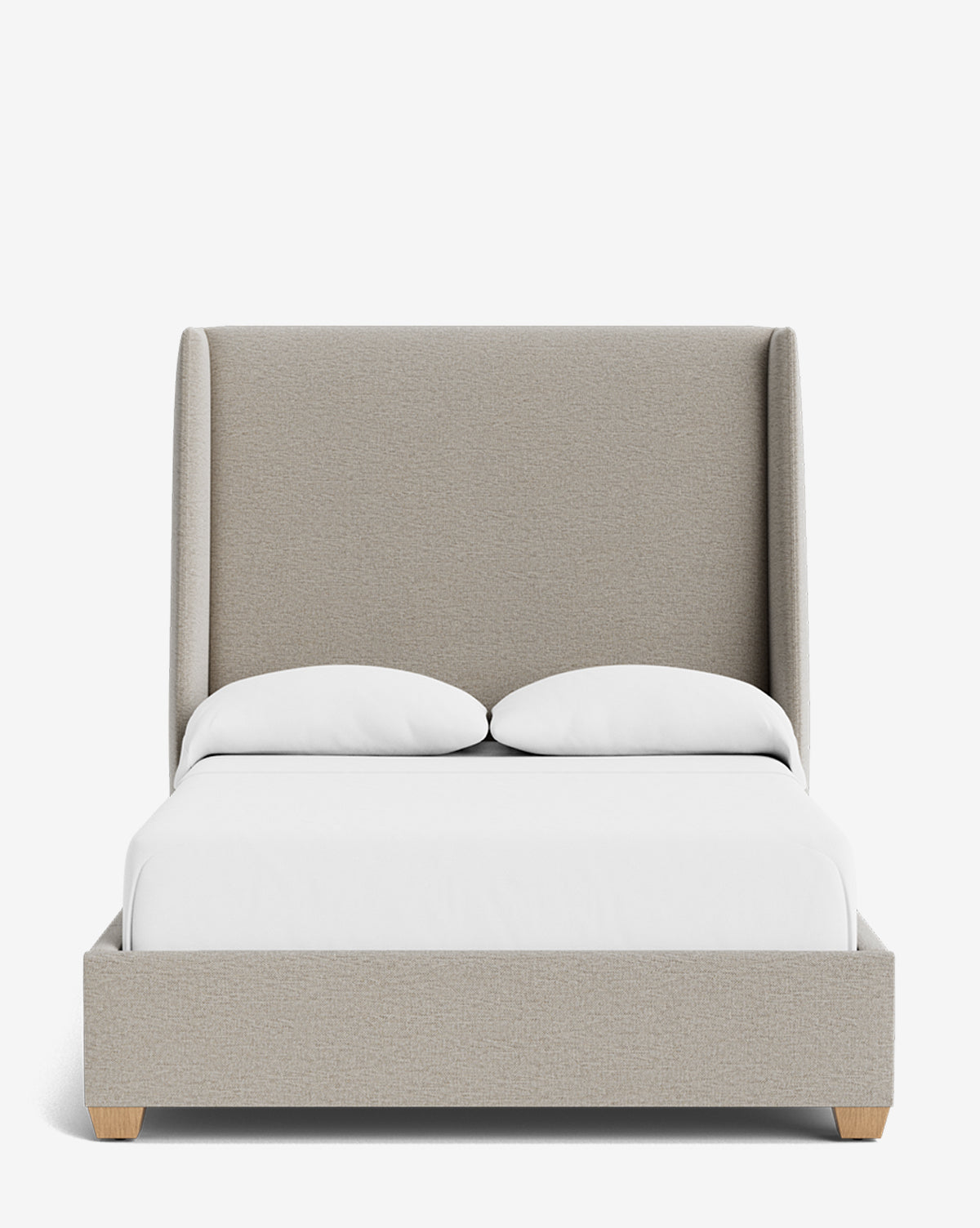 Walt Bed Tall Headboard - Queen Size Upholstered Bed Frame with Adjustable Height - Perfect for Modern Bedroom Decor & Small Spaces