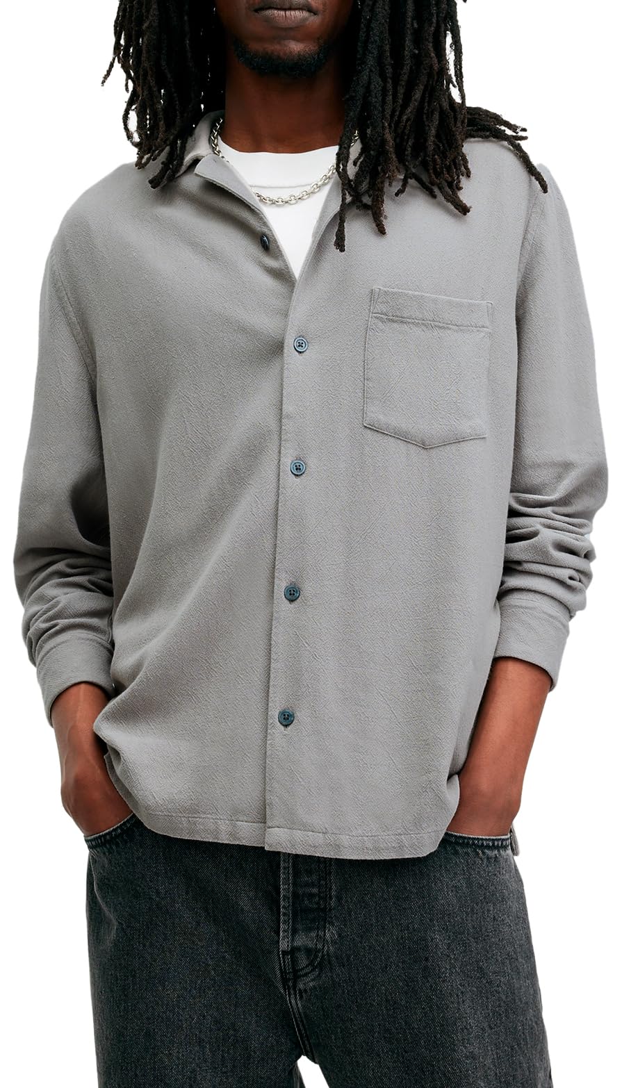 Men's Cudi Long Sleeve Shirt - Comfortable Casual Button Down Shirt for Work & Outdoor Activities | Breathable Cotton Dress Shirt for Business, Office & Date Night