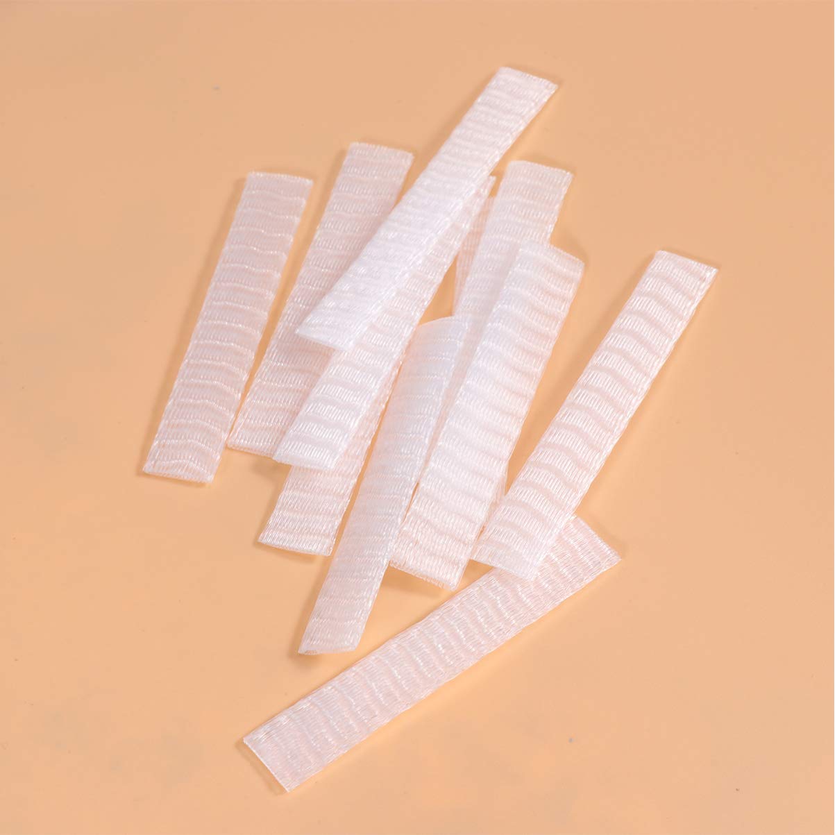 100pcs Mermaid Makeup Brush Covers - Trumpet Shaped Cosmetic Brush Protectors for Women, Travel-Friendly Makeup Accessories with Cable Tie (White) | Perfect for Travel, Home Storage & Makeup Artist Kits