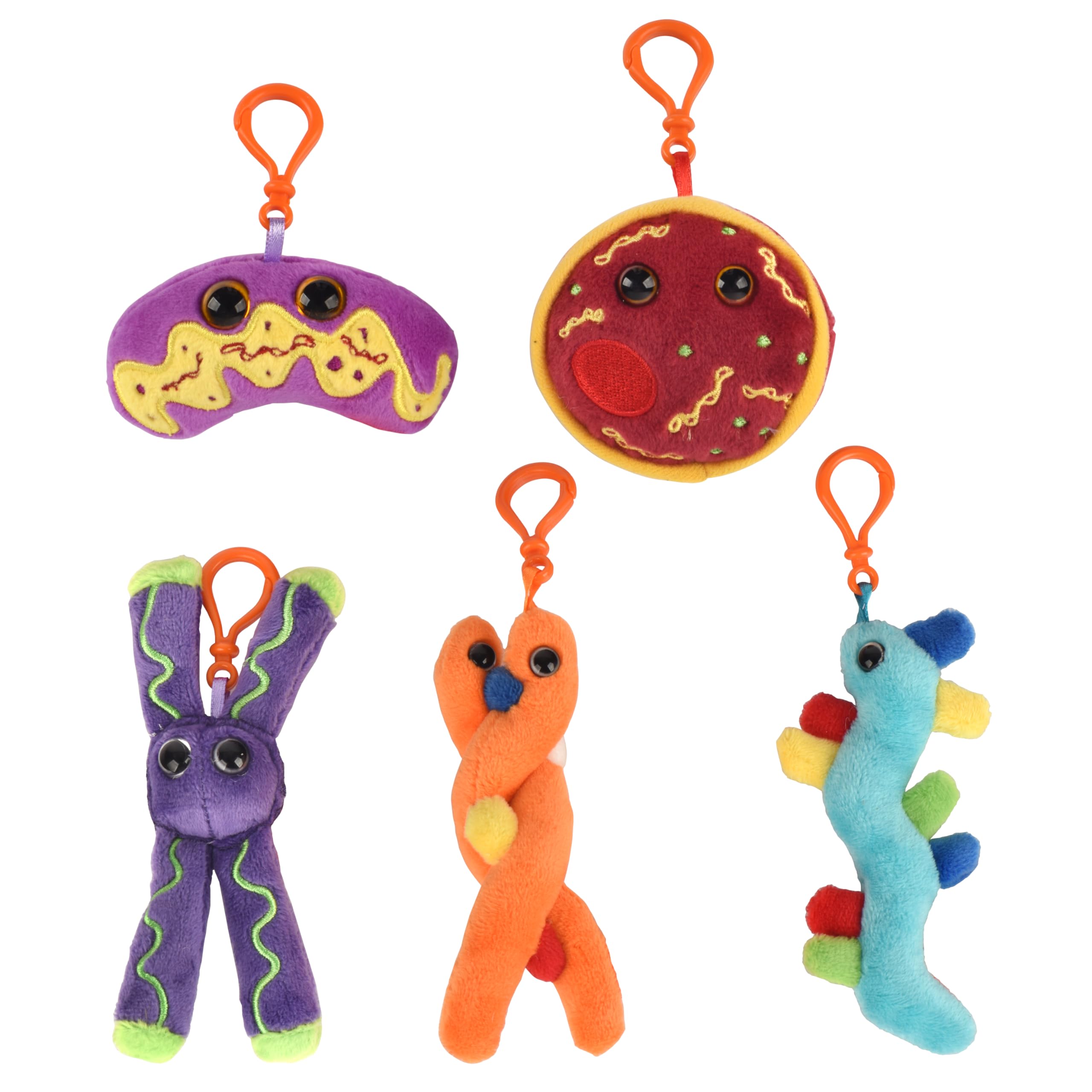 GIANTmicrobes Genetics Themed Gift Box - DNA Plush Keychain & Science-Themed Gifts for Genetic Counselors, Genealogists & Teachers | Perfect for Science Classrooms, DNA Enthusiasts & Ancestry Lovers