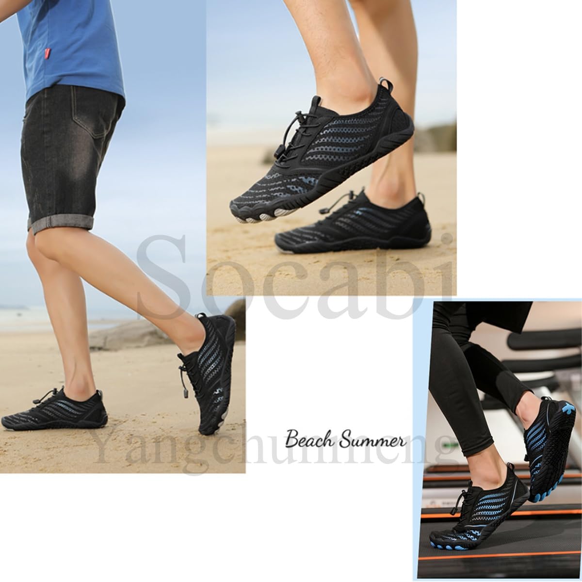 Best Women's Barefoot Running Shoes - Wide Toe Box & Drainage Holes - Lightweight Water Shoes for Trail Running, Beach Walking & Outdoor Activities