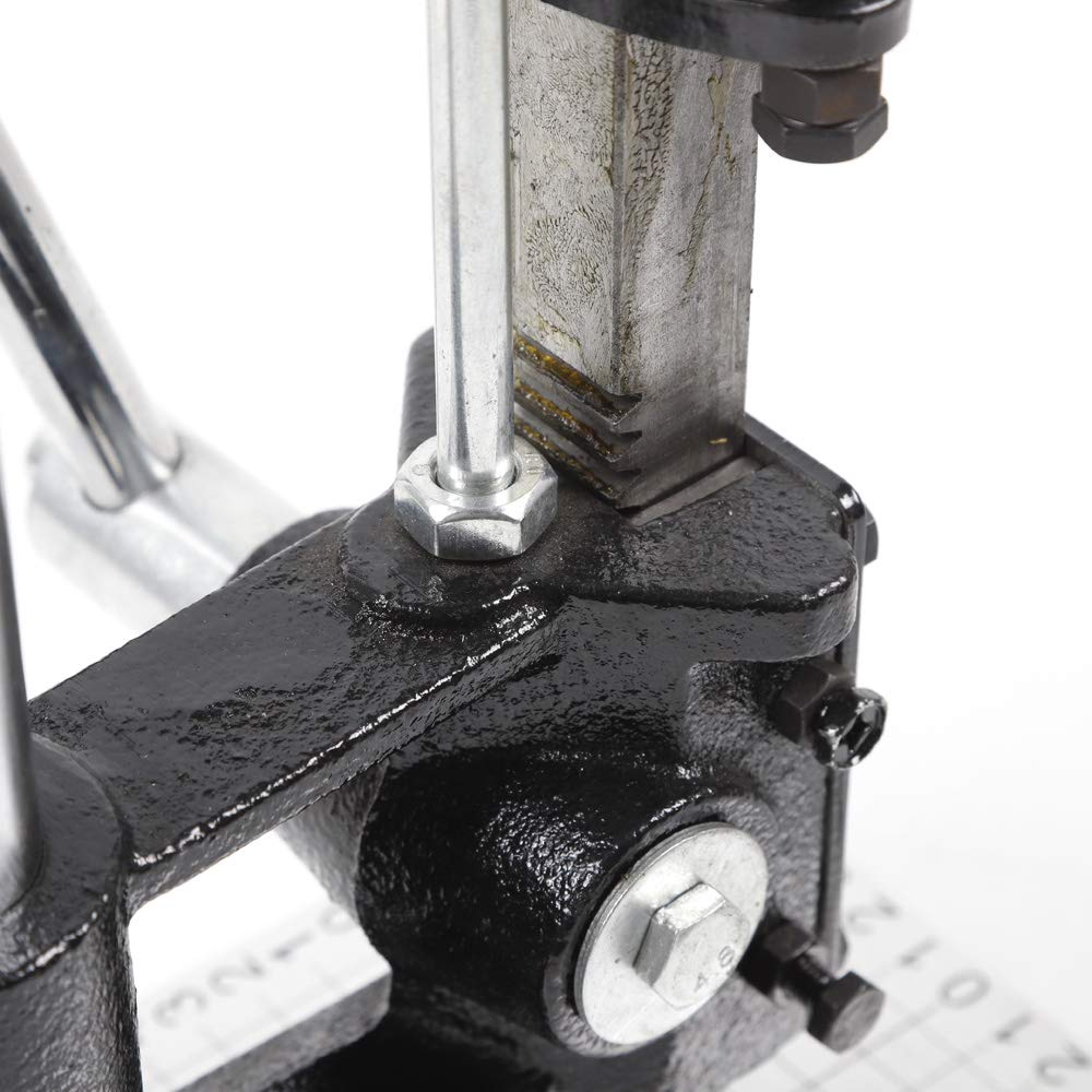 Leather Embossing Stamp Press Machine - Handheld Leather Imprinting Tool with PP Plate & Aluminum Scale Plate for DIY Leather Craft, Bookbinding, and Leather Hole Punching | Perfect for Leatherworking, Leather Stamping, and Custom Leather Projects