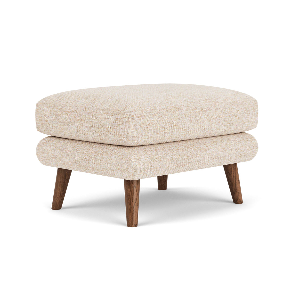 George Fabric Ottoman - Stylish and Comfortable Footrest, Storage Bench for Living Room, Bedroom, or Office - Perfect for Relaxing, Extra Seating & Home Organization