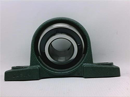 UCP209-110D1 .6250 in ID Cast Iron Mounted Pillow Block Ball Bearing Unit with Round Bore & Two-Bolt Base - Ideal for Conveyors, Agricultural Machinery & Industrial Equipment