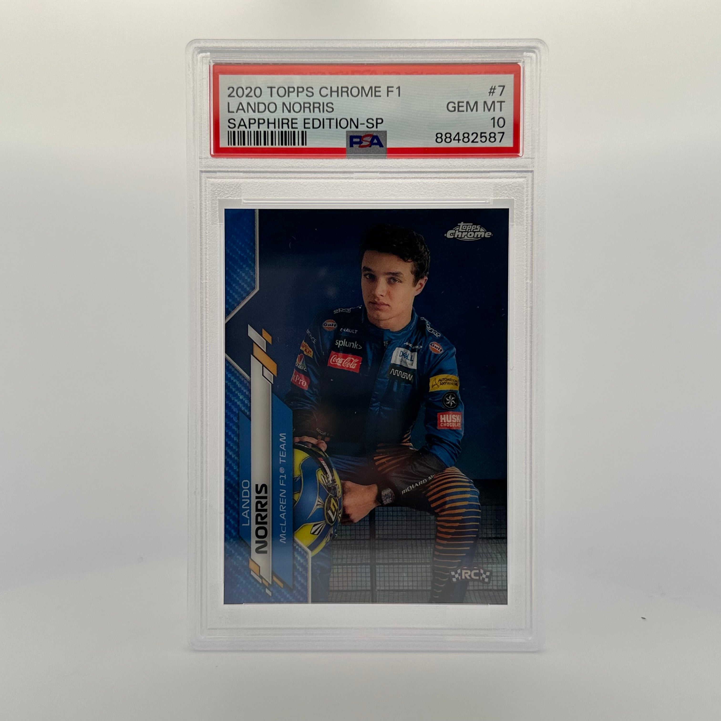 PSA 10 Lando Norris #7 Sapphire Edition SP - Rare Collectible Trading Card for F1 Fans, Perfect for Display, Investment & Memorabilia Collections