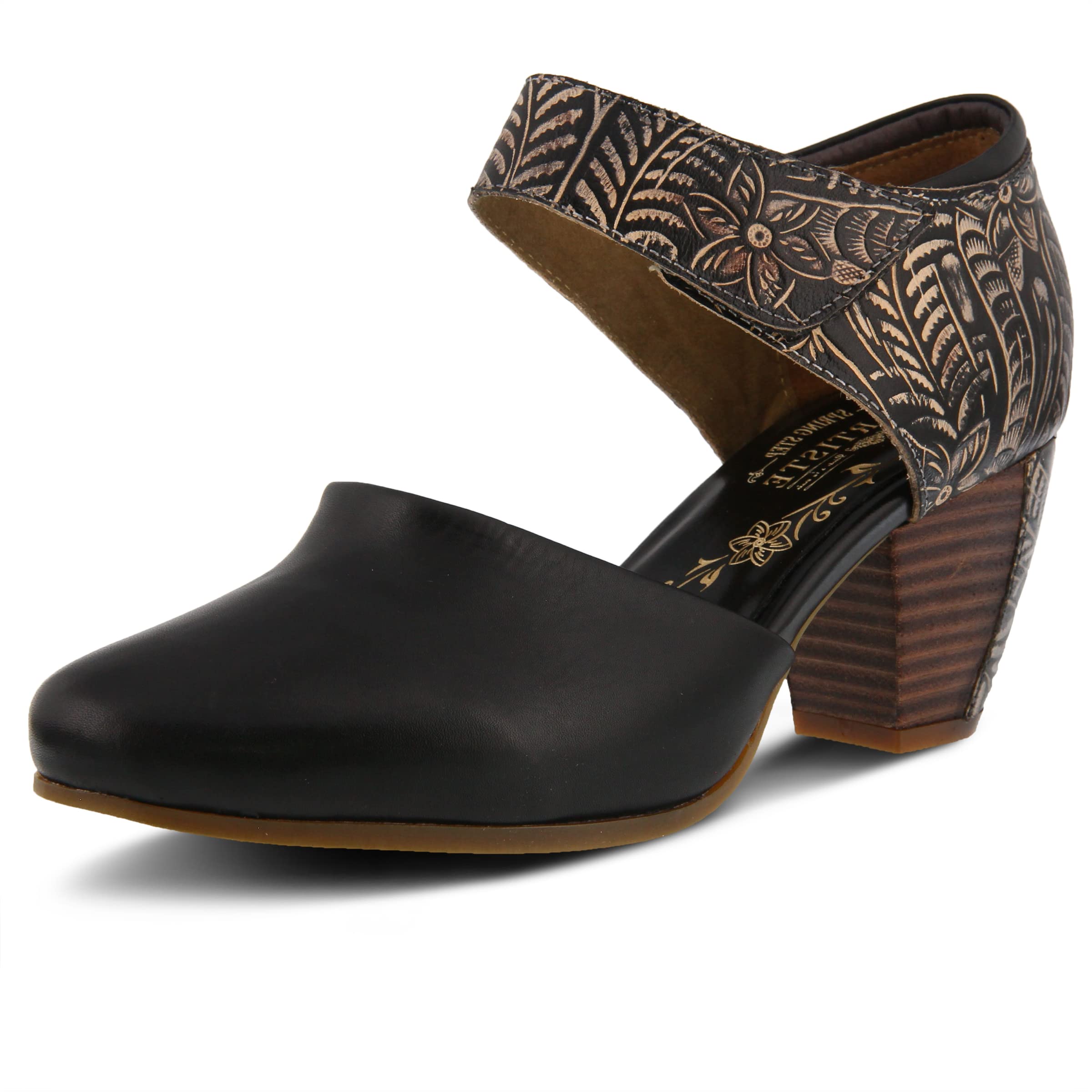 Spring Step L'Artiste Women's Comfortable Toolie Pump - Stylish Low Heel Dress Shoes for Work, Office & Special Occasions