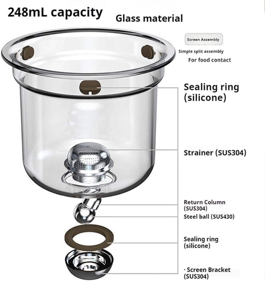 Enchanti Magic Glass Teapot with Strainer & Wooden Handle - 17oz Witchcraft Teapot for Loose Leaf Tea | Perfect for Tea Ceremonies, Witchy Aesthetics & Gift Giving