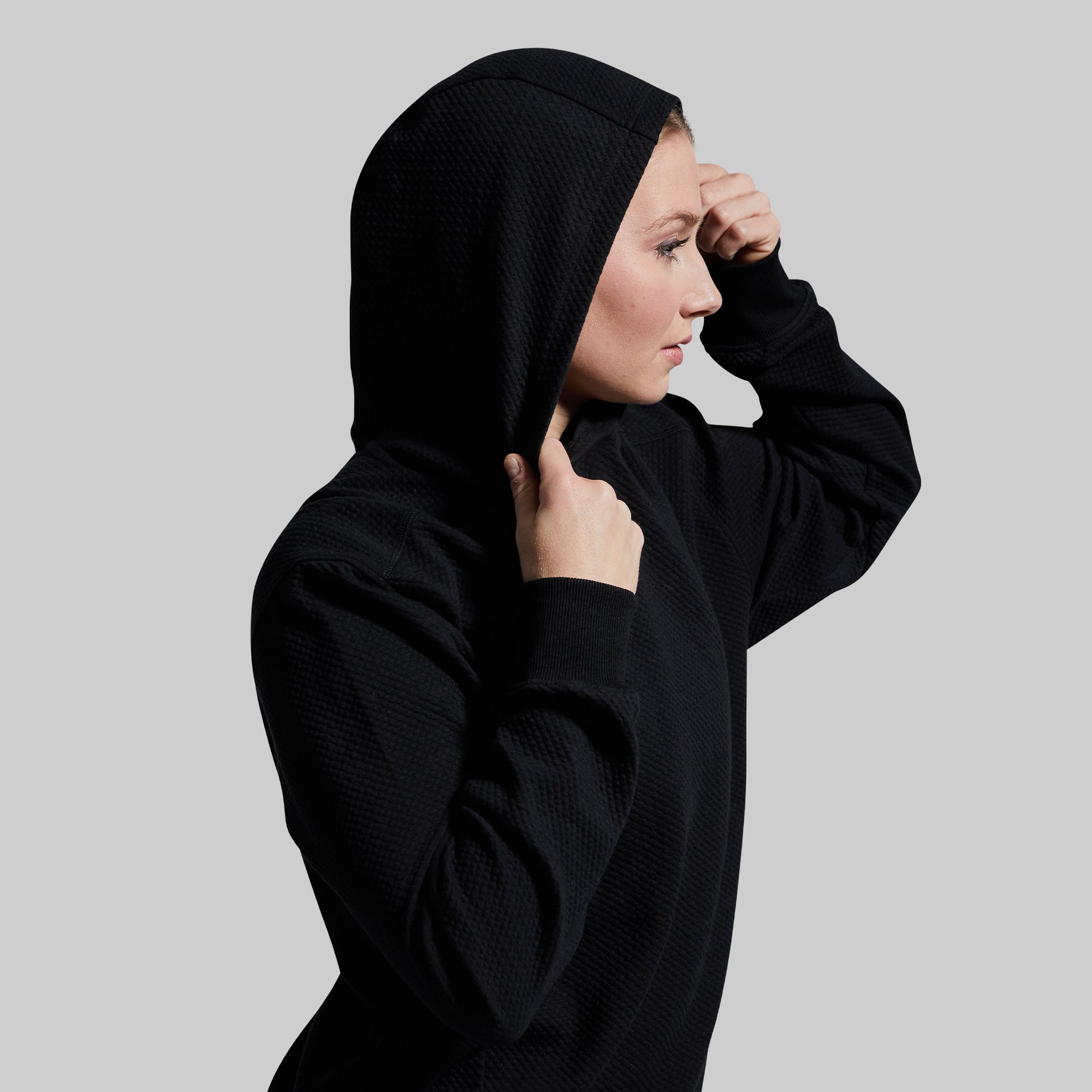 Women's Soft Cloud Hoodie - Cozy Fleece Pullover with Kangaroo Pocket (Black) | Perfect for Casual Wear, Lounging & Outdoor Activities