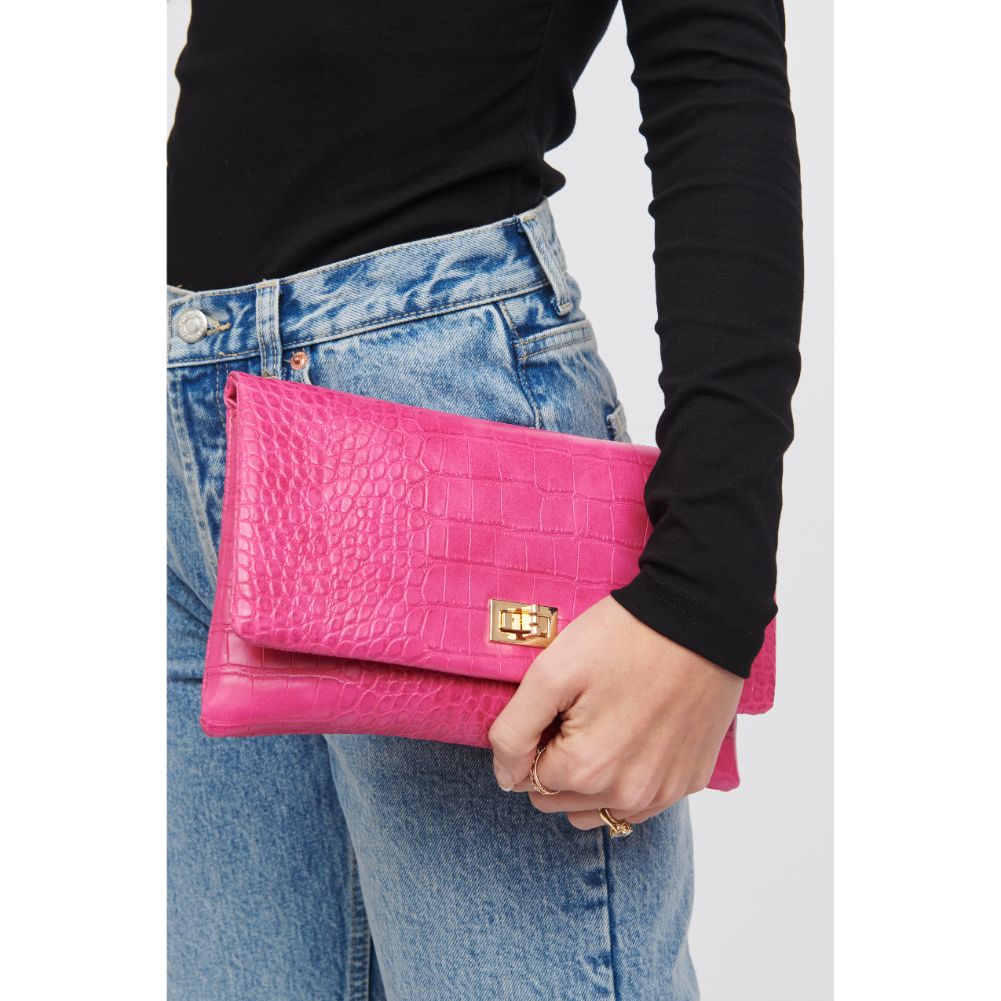 Rykard Crocodile Leather Clutch Purse for Women - Stylish & Elegant Handbag for Evening Parties, Weddings, and Special Occasions