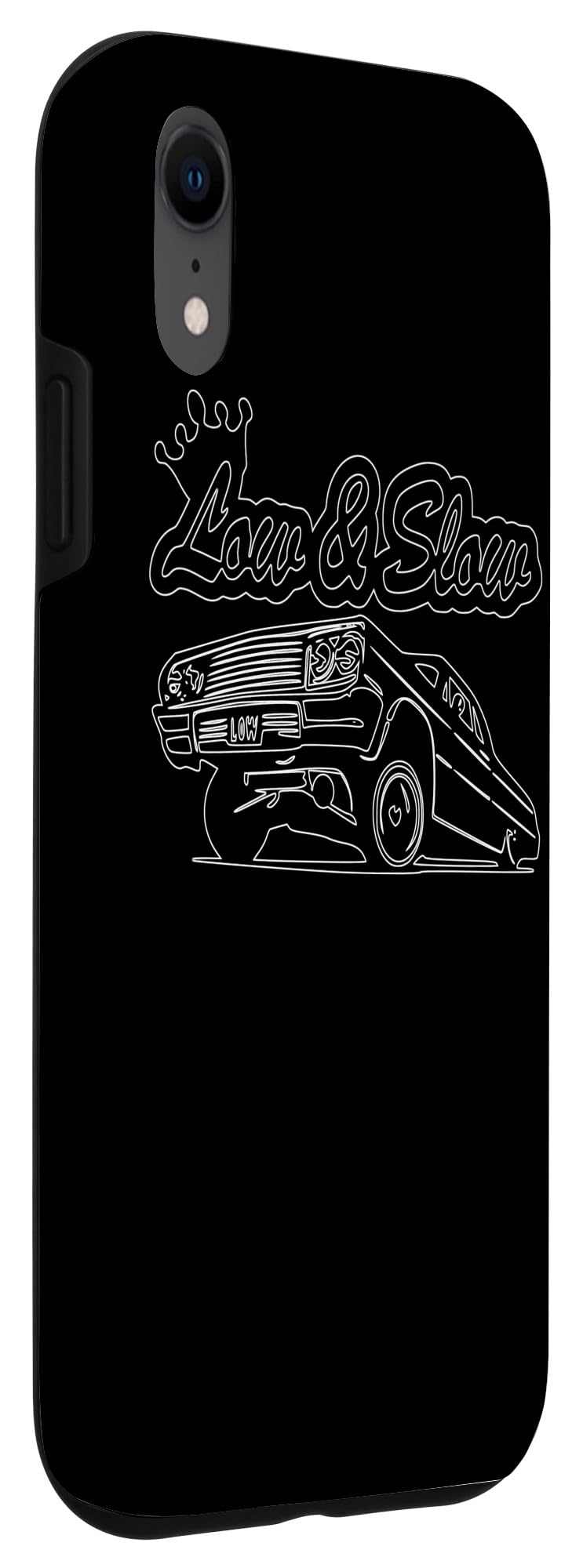 iPhone XR Lowrider Car Case - Chicano Style Low and Slow 3 Wheelin Design for Men | Perfect for Car Enthusiasts & Lowrider Fans