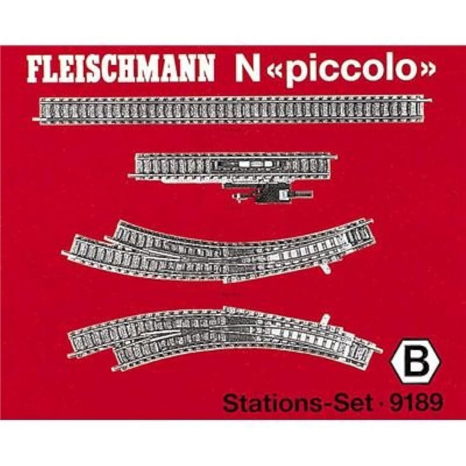 FLM9189 Piccola N Scale Extension Set B - Model Train Track Expansion Kit for Realistic Layouts | Perfect for Home, Office & Hobby Displays