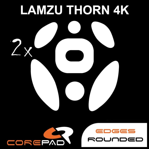 Corepad Skatez Mouse Feet for Lamzu Thorn - Ultra Smooth Gliding Feet for Gaming Mice - Perfect for FPS, MOBA, and Esports Gaming