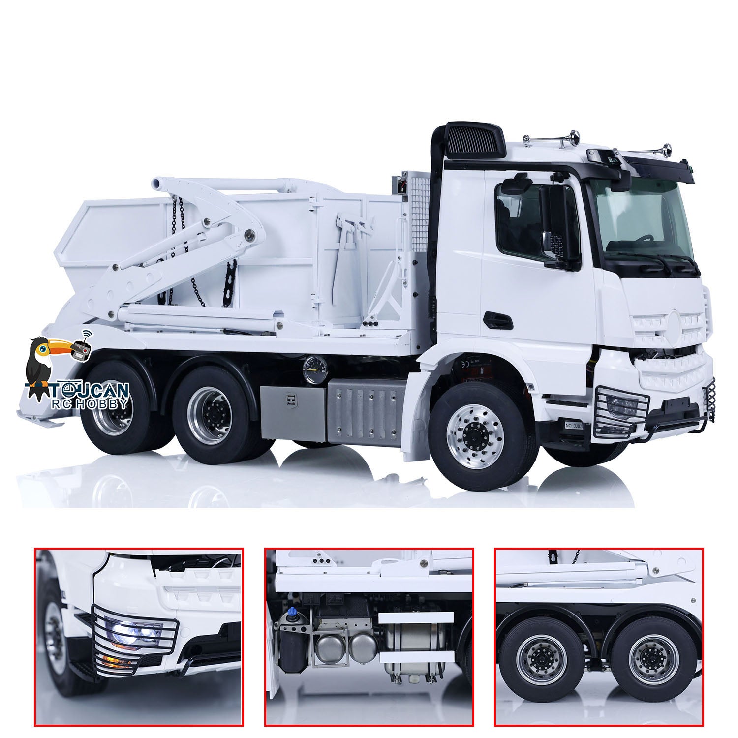 1/14 JXModel Metal RC Hydraulic Skip Loader VL18U K3363 - Radio Controlled Construction Vehicle with Swing Arm & Dump Function - Ready-to-Run (RTR) or Plug-and-Play (PNP) - Perfect for Construction Site Simulation, Hobby Collecting & RC Enthusiasts