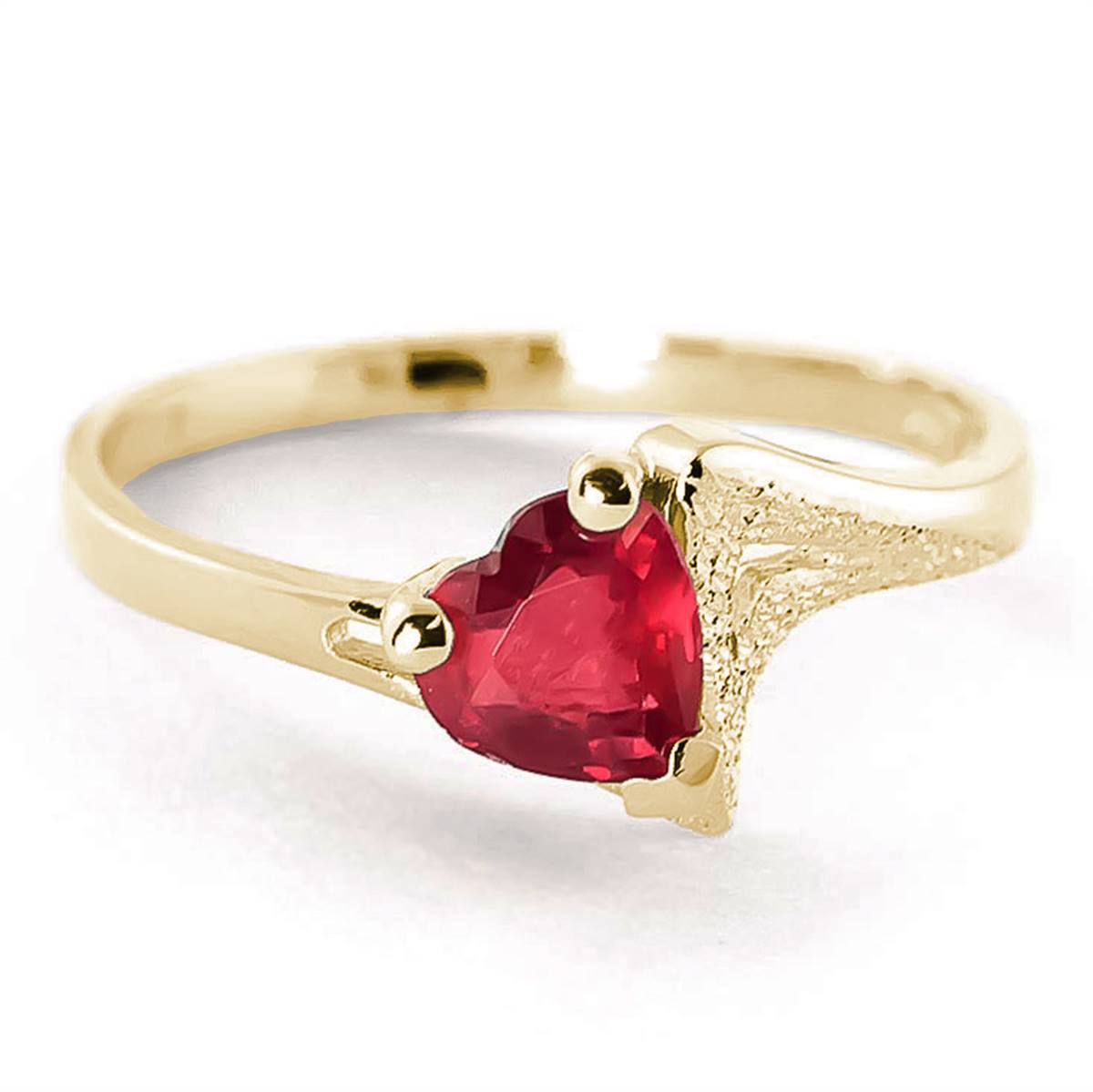 1 Carat 14K Solid Yellow Gold Ruby Engagement Ring for Women - Perfect for Proposals, Anniversaries & Special Occasions