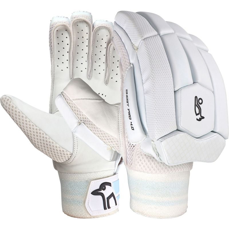 Kookaburra Ghost Pro 4.0 Cricket Batting Gloves for Adults - Premium Leather Grip & Breathable Design for Training & Matches
