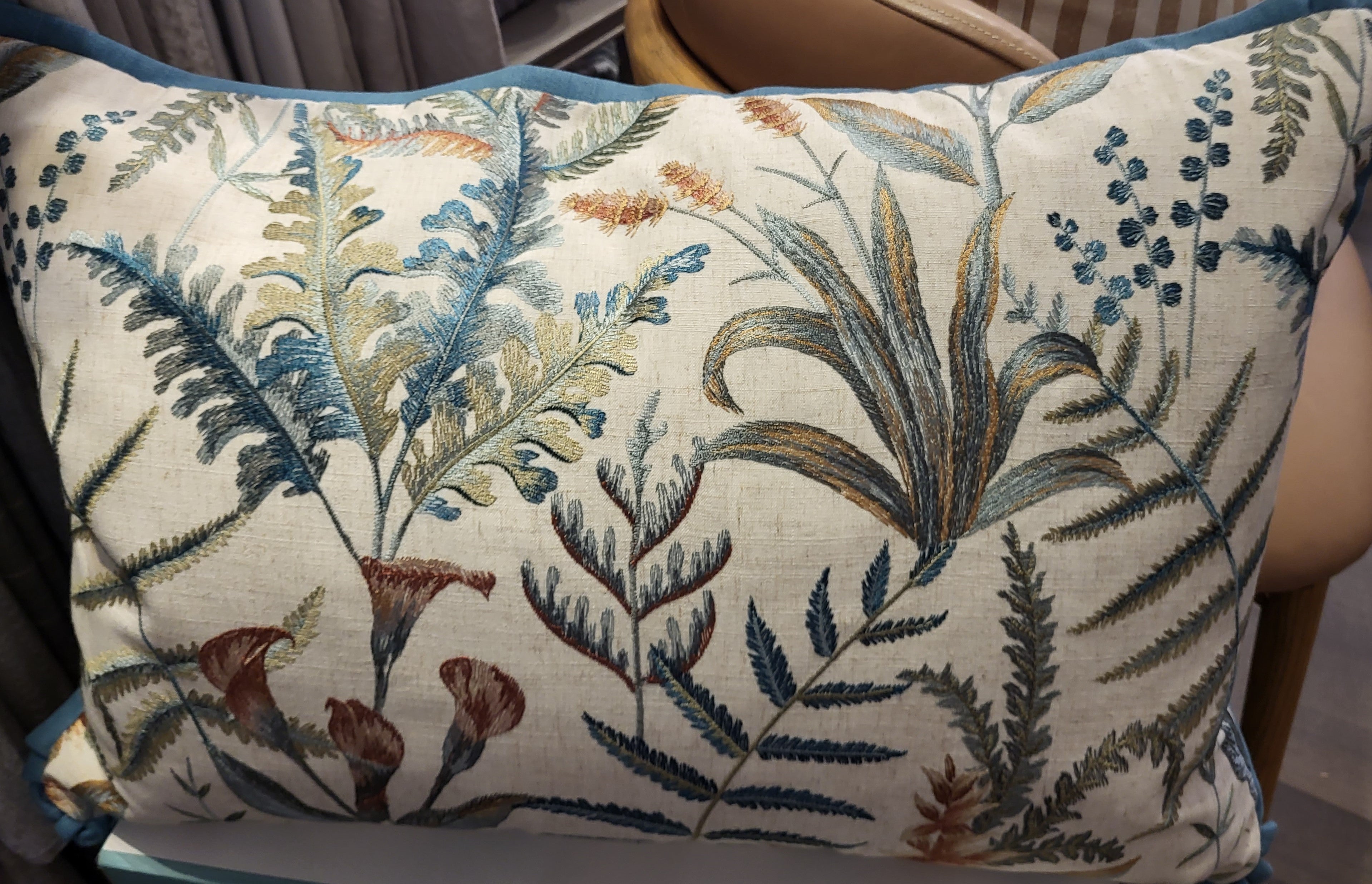 Premium Tulip Powder Blue Decorative Throw Pillow Cover 16x24 Inches - Soft & Stylish Home Decor for Sofa, Bed, Couch - Limited Stock (4 Left) - Perfect for Living Room, Bedroom, Nursery & Office Decor