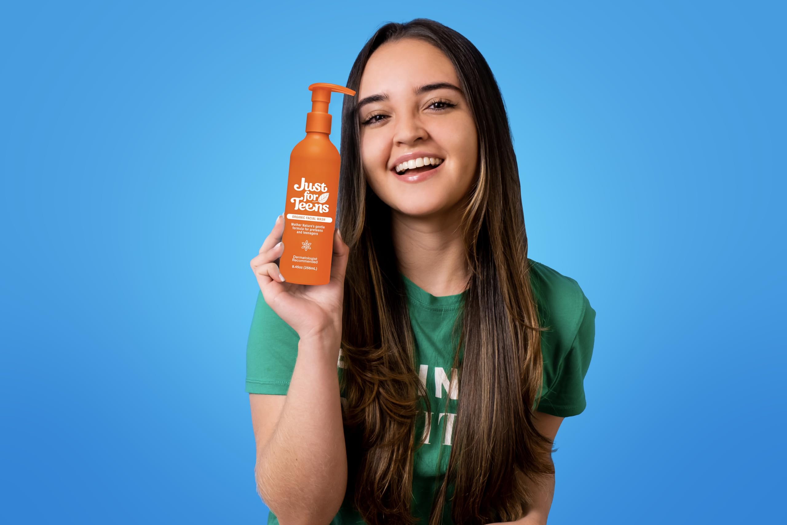 Organic Facial Cleanser for Sensitive & Acne-Prone Skin - Aloe Vera & Tea Tree Oil Face Wash for Teens & Preteens - Gentle Daily Cleansing for Oily Skin - 3.4oz | Perfect for Morning & Night Skincare Routine