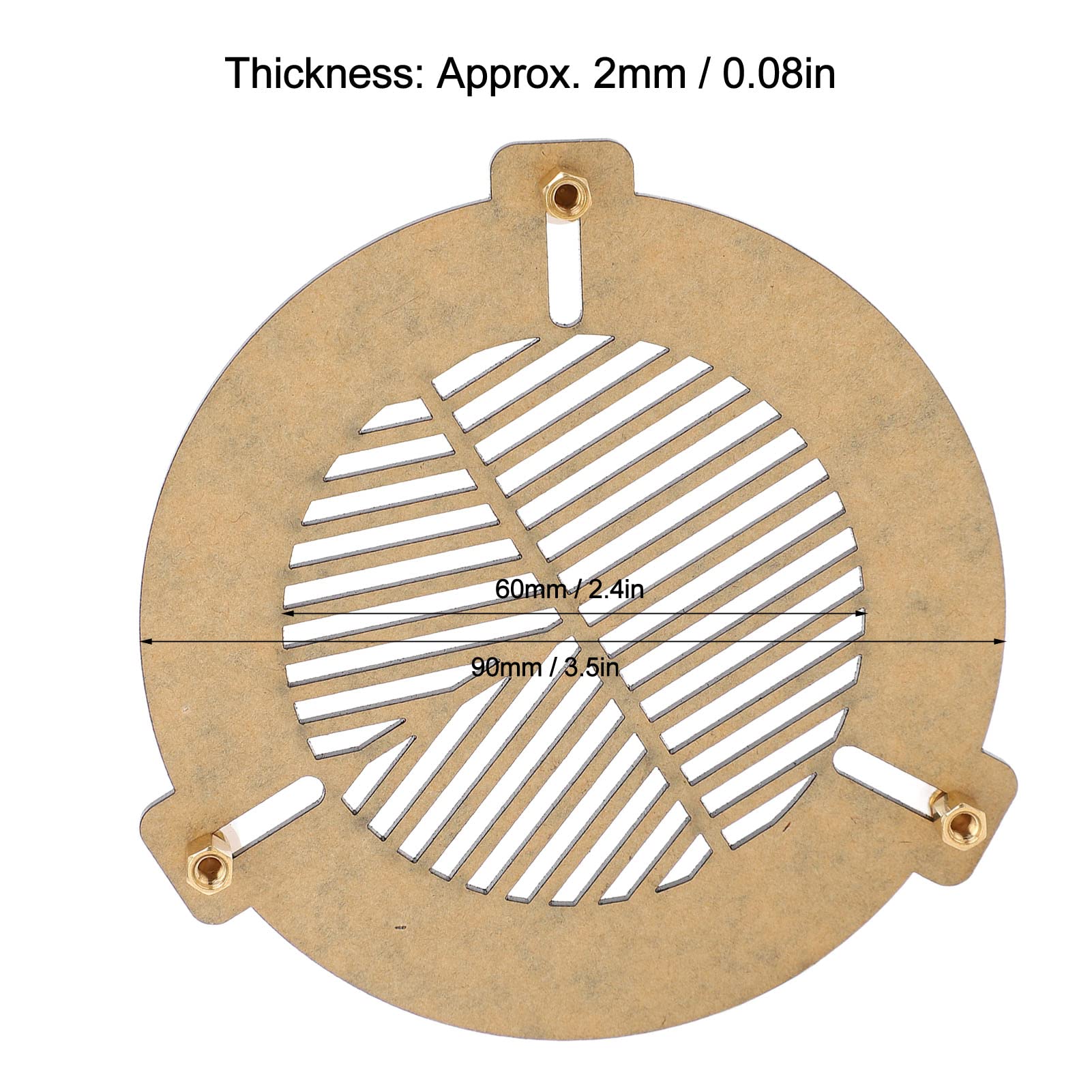 Premium Bahtinov Mask for Telescopes - 60mm & 90mm Acrylic Focusing Aid with 2mm Slits | Perfect for Astrophotography, Stargazing, and Telescope Alignment