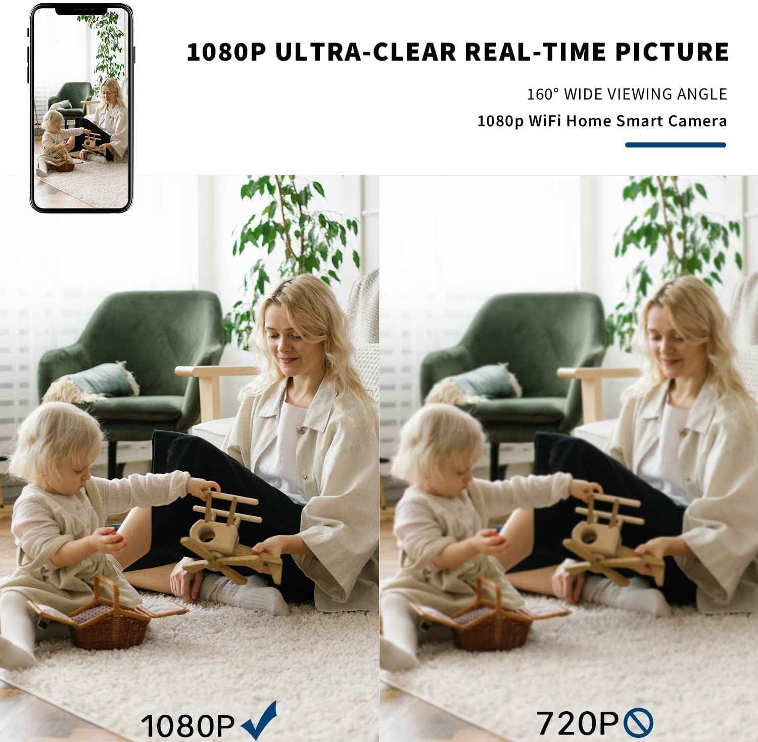 Best Hidden Cameras & Nanny Cams - 1080P HD WiFi Spy Camera with Motion Detection & Night Vision - Wireless Surveillance Camera for Home, Office & Car Security - Mini Hidden Camera for Indoor/Outdoor Monitoring