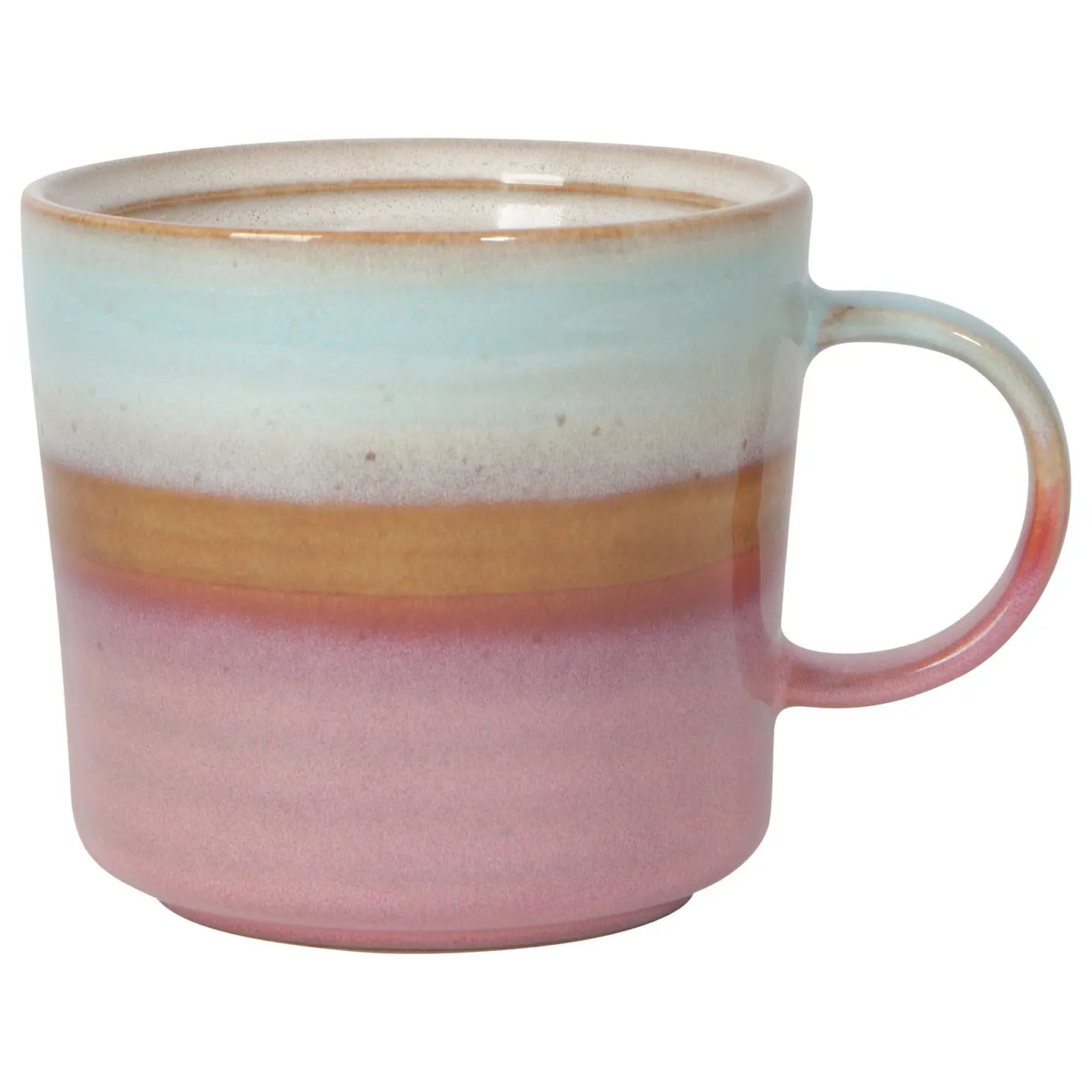 Aurora Reactive Glaze Ceramic Coffee Mug - Handmade Stoneware Cup for Tea & Espresso - Unique Color Changing Design, Perfect for Home, Office & Gifts