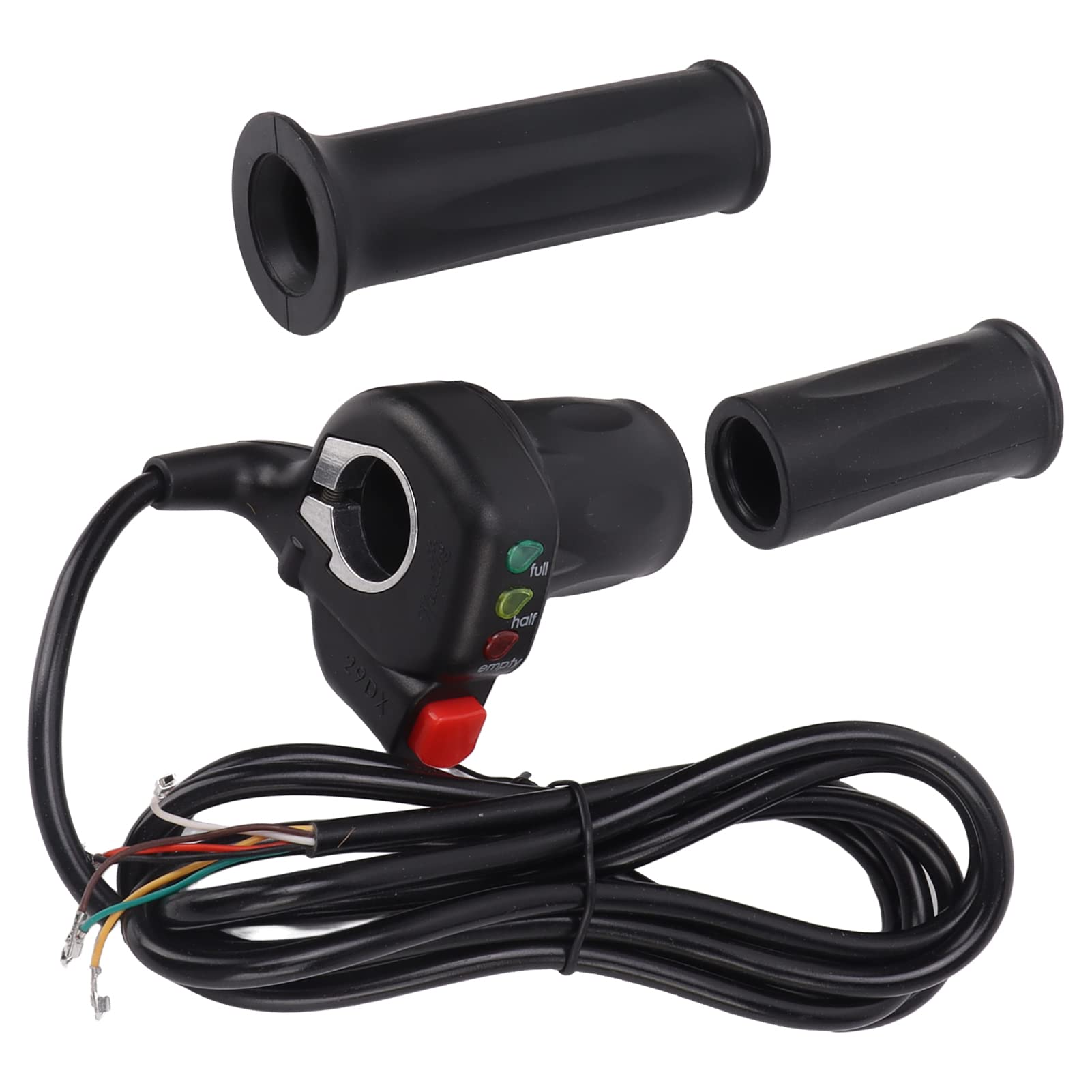 48V Universal Electric Bike Throttle Grip - E-Bike Accelerator Handle for 22mm Handlebar | Perfect for Commuting, Mountain & City Riding