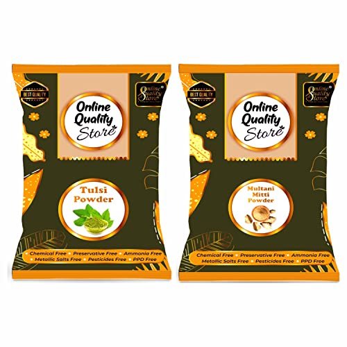 Multani Mitti and Tulsi Powder (half/half)