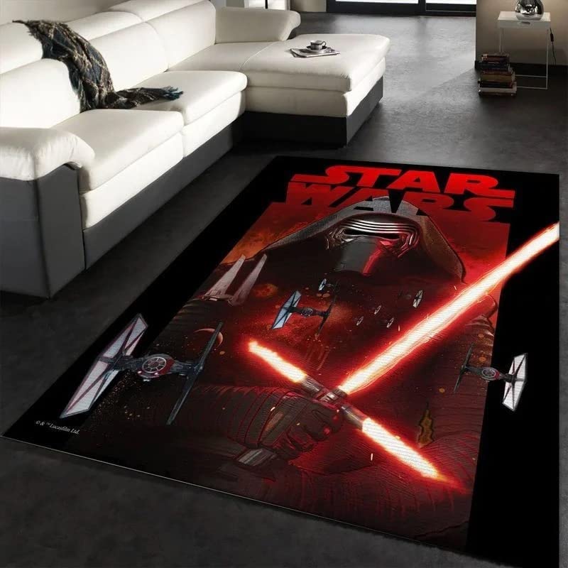 Soft Non-Slip Movie Characters Area Rug - 3x5, 4x6, 5x8, 5.2x9 ft - Bedroom & Living Room Decor for Movie Lovers - Perfect Gift for Boys - Cozy Home Theater & Gaming Room Floor Mat
