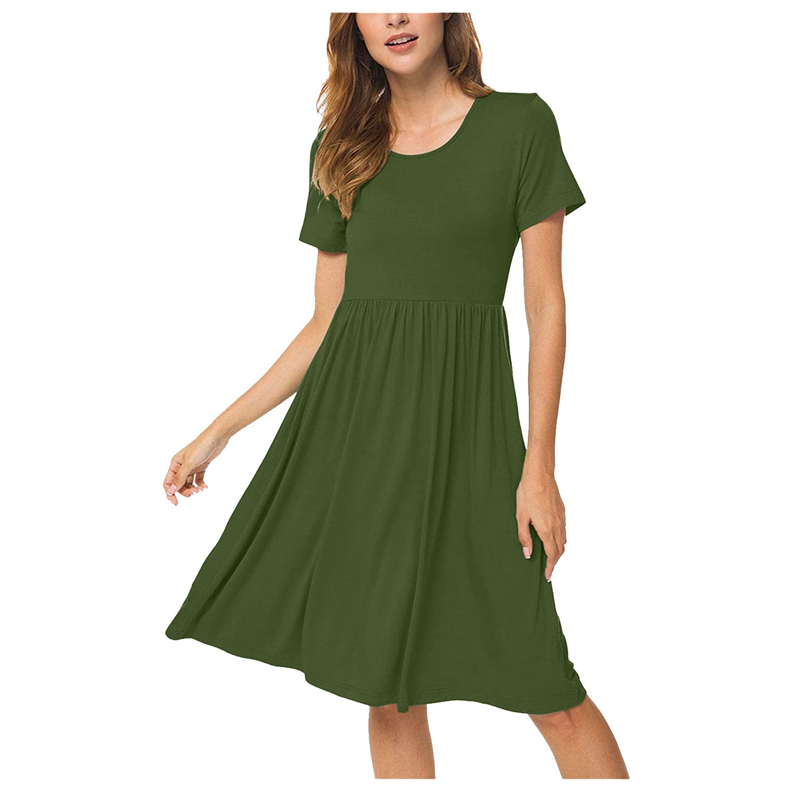 Women's Summer Dresses 2023 - Short Sleeve Casual T-Shirt Dress | Lightweight & Comfortable for Beach, Vacation & Everyday Wear