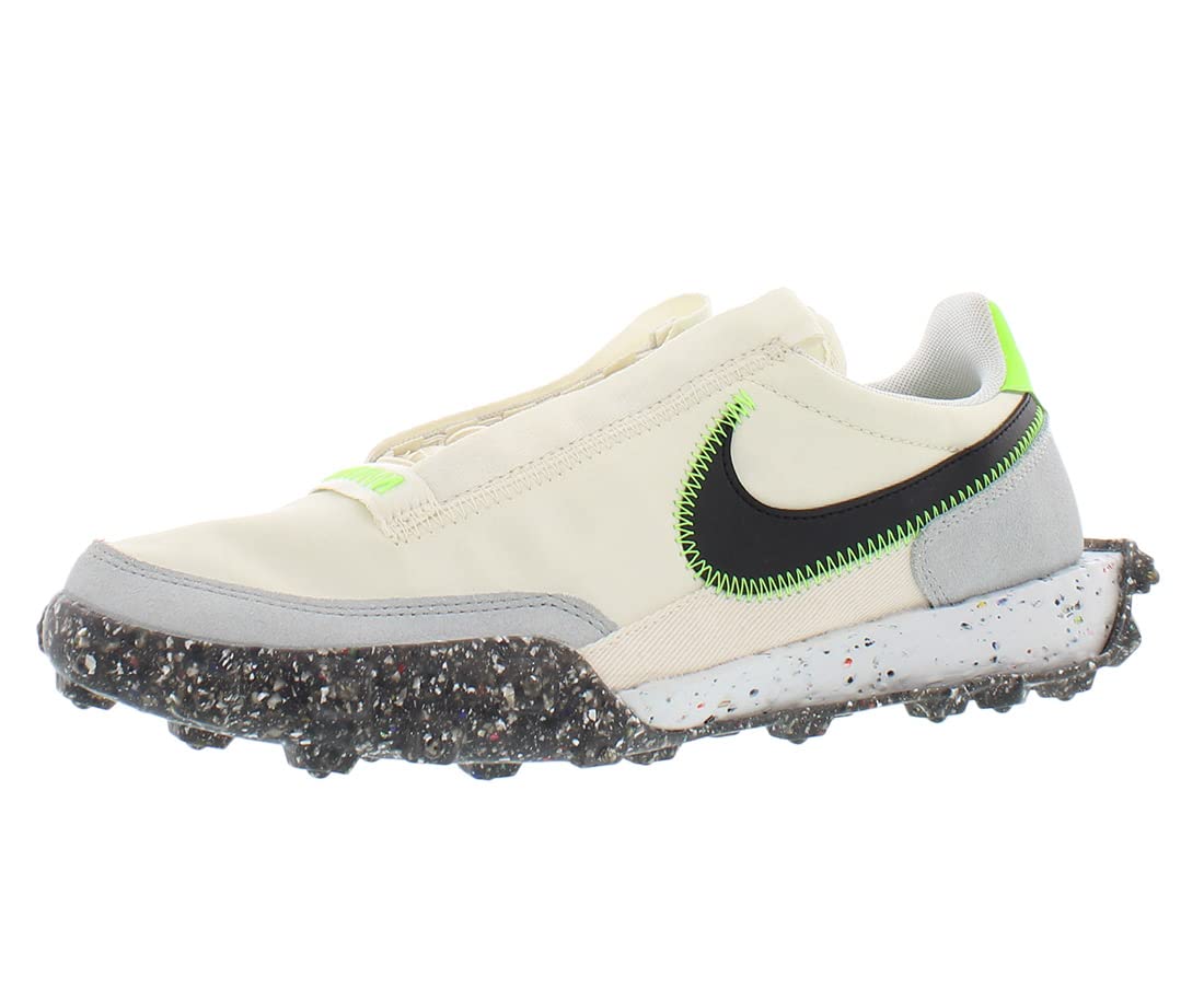 Nike Waffle Racer Crater Unisex Running Shoes - Size 9 - Pale Ivory/Black - Lightweight & Breathable for Jogging, Gym Workouts & Casual Wear