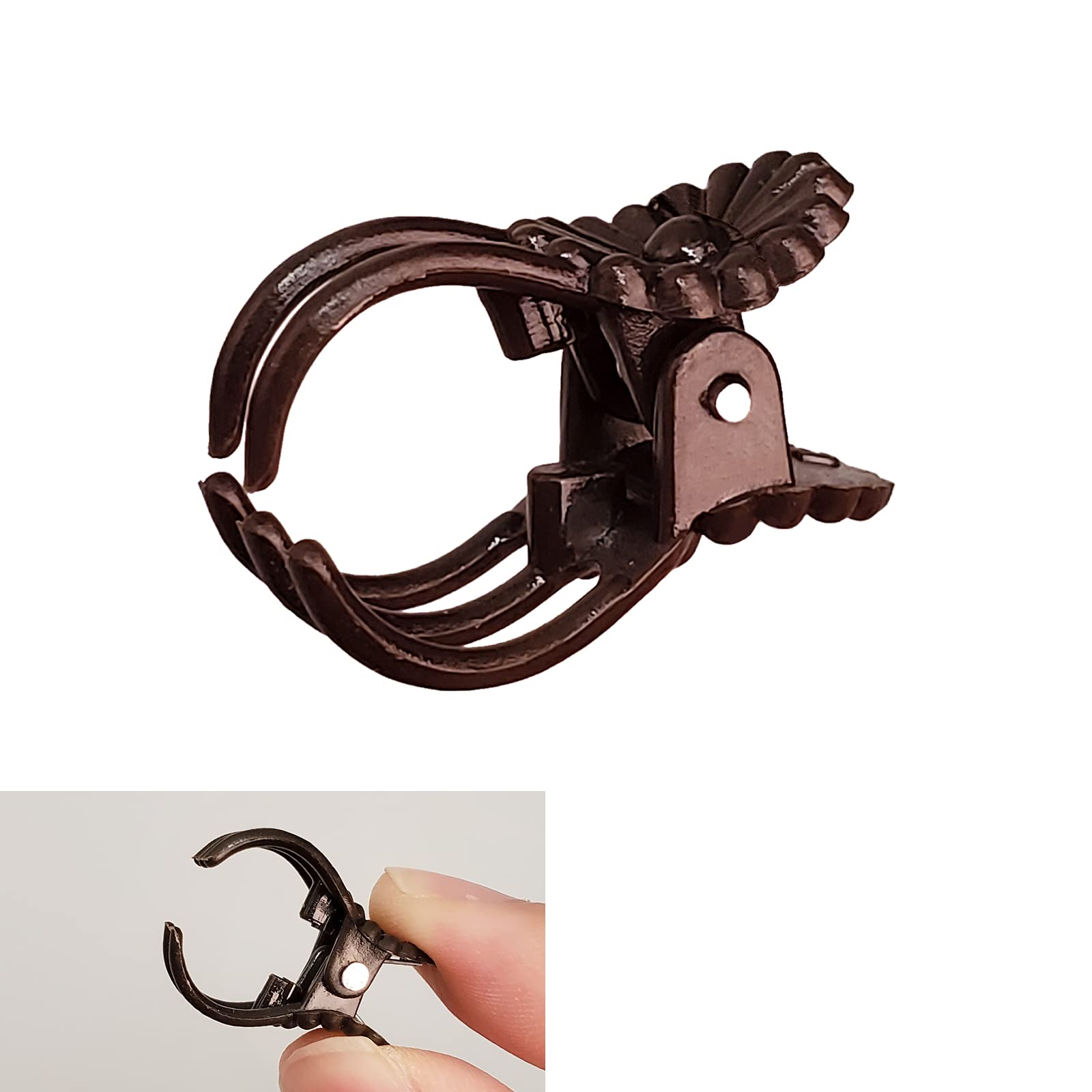 Heeqinn Toothy Orchid Clips - 100pcs Plant Support Clips for Climbing Plants, Vines, and Stems - Secure to Bamboo Stakes, Trellis, or Plant Cages - Perfect for Orchids, Tomatoes, and Garden Support Systems - Indoor & Outdoor Gardening Essentials