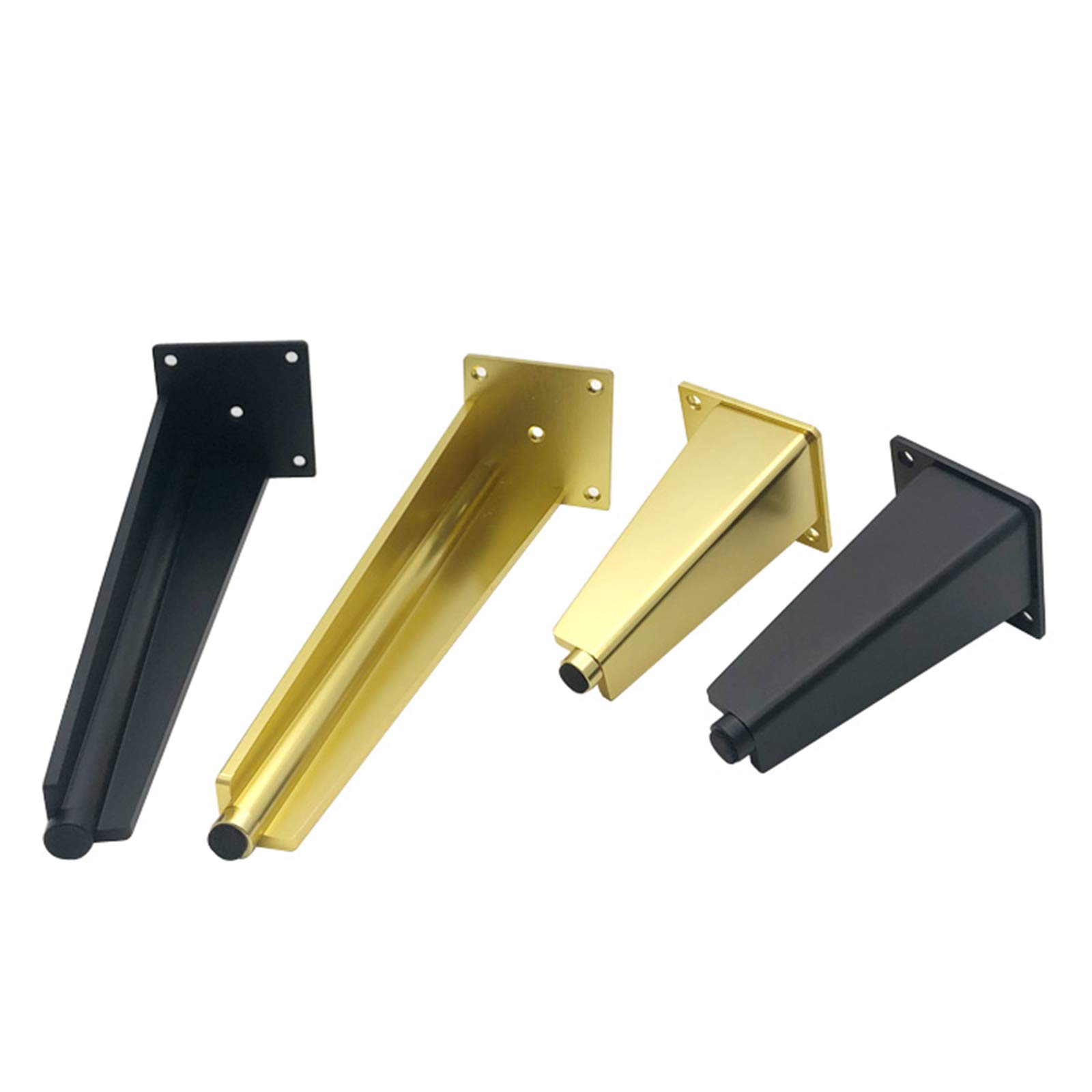 Golden Table Legs & Sofa Legs - 30cm Solid Metal Furniture Replacement Legs for Mid-Century Modern Style | Perfect for Sofa, Couch, Bed, Coffee Table | Upgrade Your Living Room & Home Decor