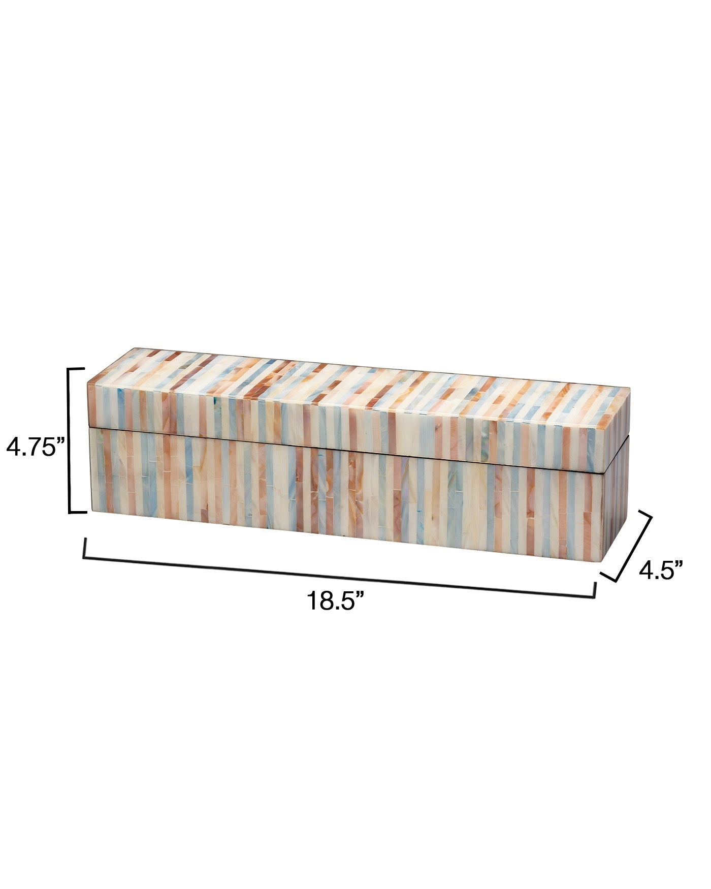 Roosevelt Box Mixed Blue - Premium Storage Box for Home Organization, Office Supplies & Gift Packaging | Perfect for Closet, Desk & Party Decor