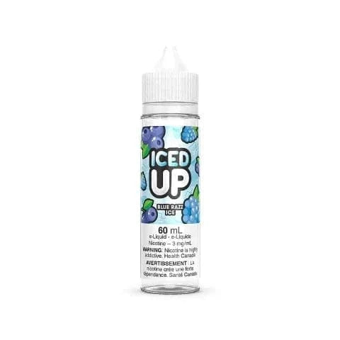 Blue Razz Ice ICED UP E-Liquid 60mL - Refreshing Menthol Vape Juice for Vaping Enthusiasts | Perfect for All-Day Vaping & Cloud Chasing