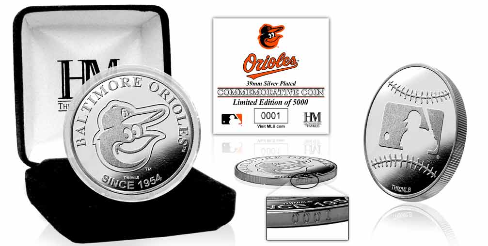 Baltimore Orioles Commemorative Silver Coin – Limited Edition Collectible for Baseball Fans & Numismatists | Perfect for Gifts, Display, and Investment