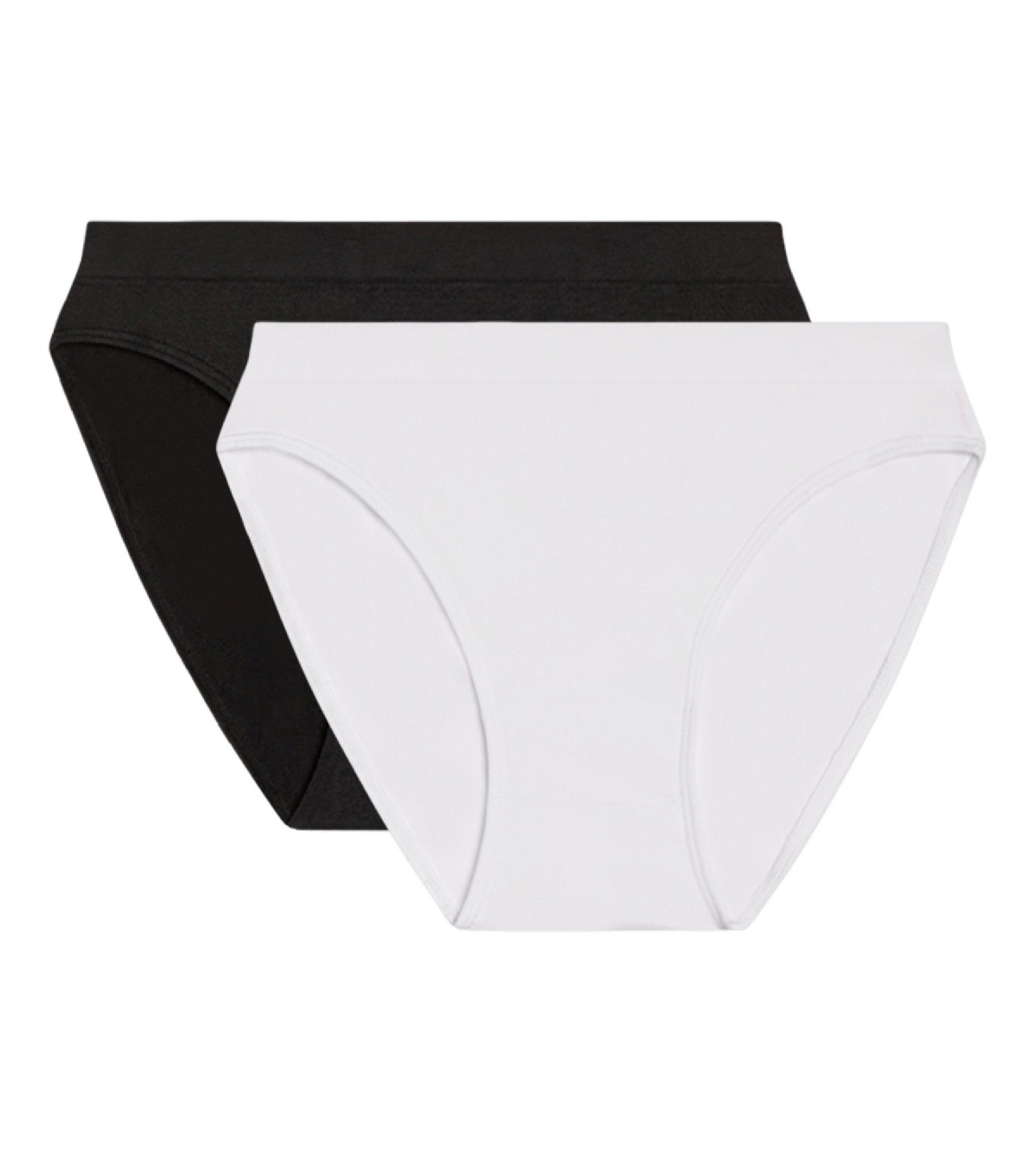 EcoDIM 2-Pack Black & White Microfiber Underwear - Soft, Breathable & Comfortable for Everyday Wear, Workout & Travel