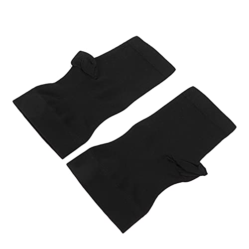 ANGGREK Plantar Fasciitis Compression Socks - Open Toe Sports Relief Sleeves for Foot & Ankle Support with Arch Protection (Black) - Ideal for Running, Hiking & Pain Relief