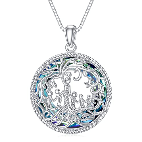 E-Mother and 5 Child-Blue Crystal