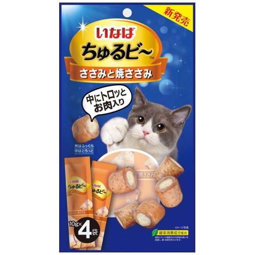Premium Churubee Cat Treats - Chicken Flavor (Sasami) - Delicious & Healthy Snacks for Cats - Perfect for Training, Rewards & Bonding with Your Feline Friend