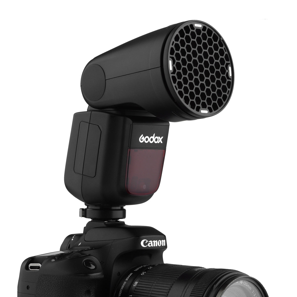 Canon V1 Round Head Speedlite Flash with Accessory Kit - Professional DSLR Camera Lighting for Portraits, Events & Studio Photography