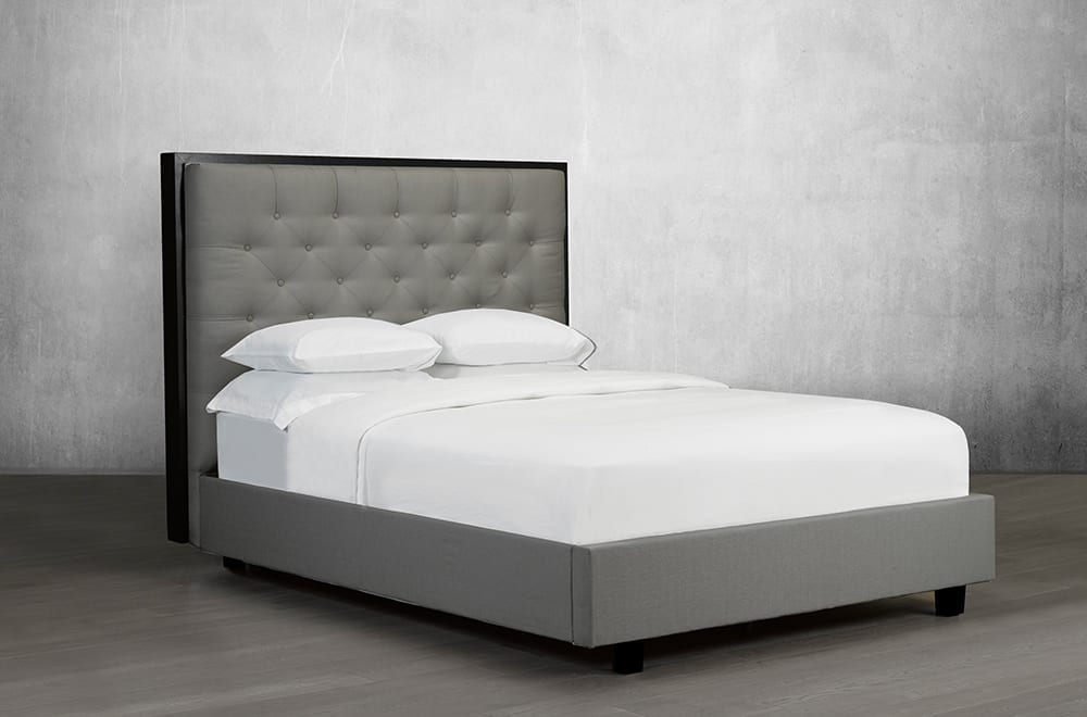 Canadian Made Ashe Platform Bed Frame - Solid Wood Queen Size Bed with Underbed Storage | Perfect for Modern Bedrooms & Small Spaces