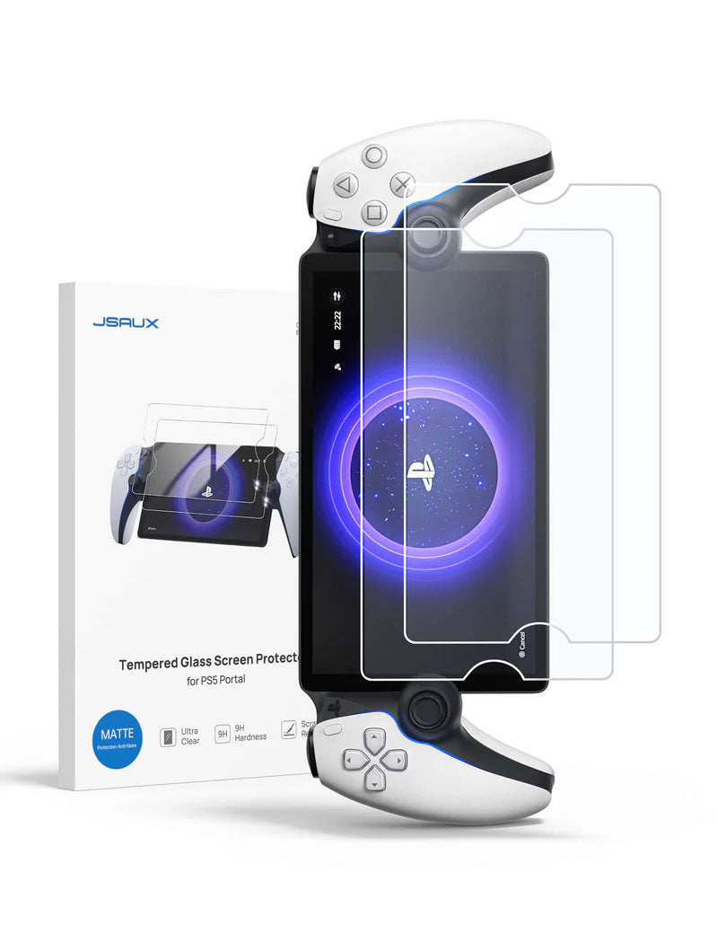 JSAUX 2 Pack Anti-Glare Matte Screen Protector for PlayStation Portal Remote Player - HD Clear, Scratch Resistant, Bubble-Free Installation for Gaming Protection