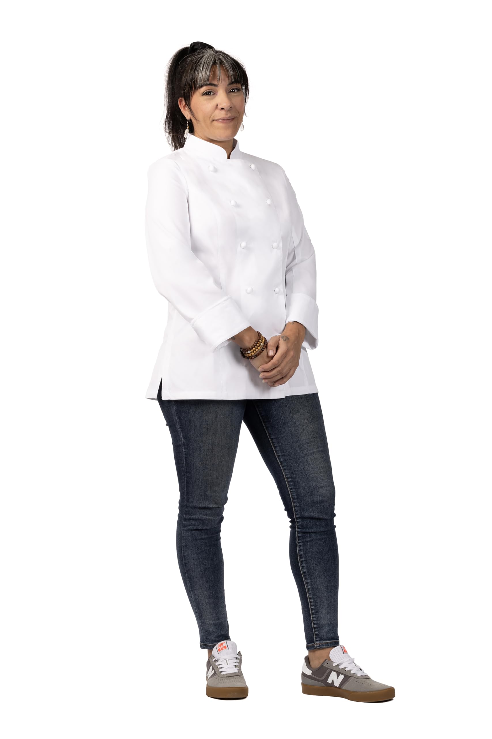 Chef Works Women's Siena Executive Chef Coat - Professional Kitchen Uniform for Female Chefs, Cooks & Culinary Students - Perfect for Restaurants, Catering & Cooking Classes
