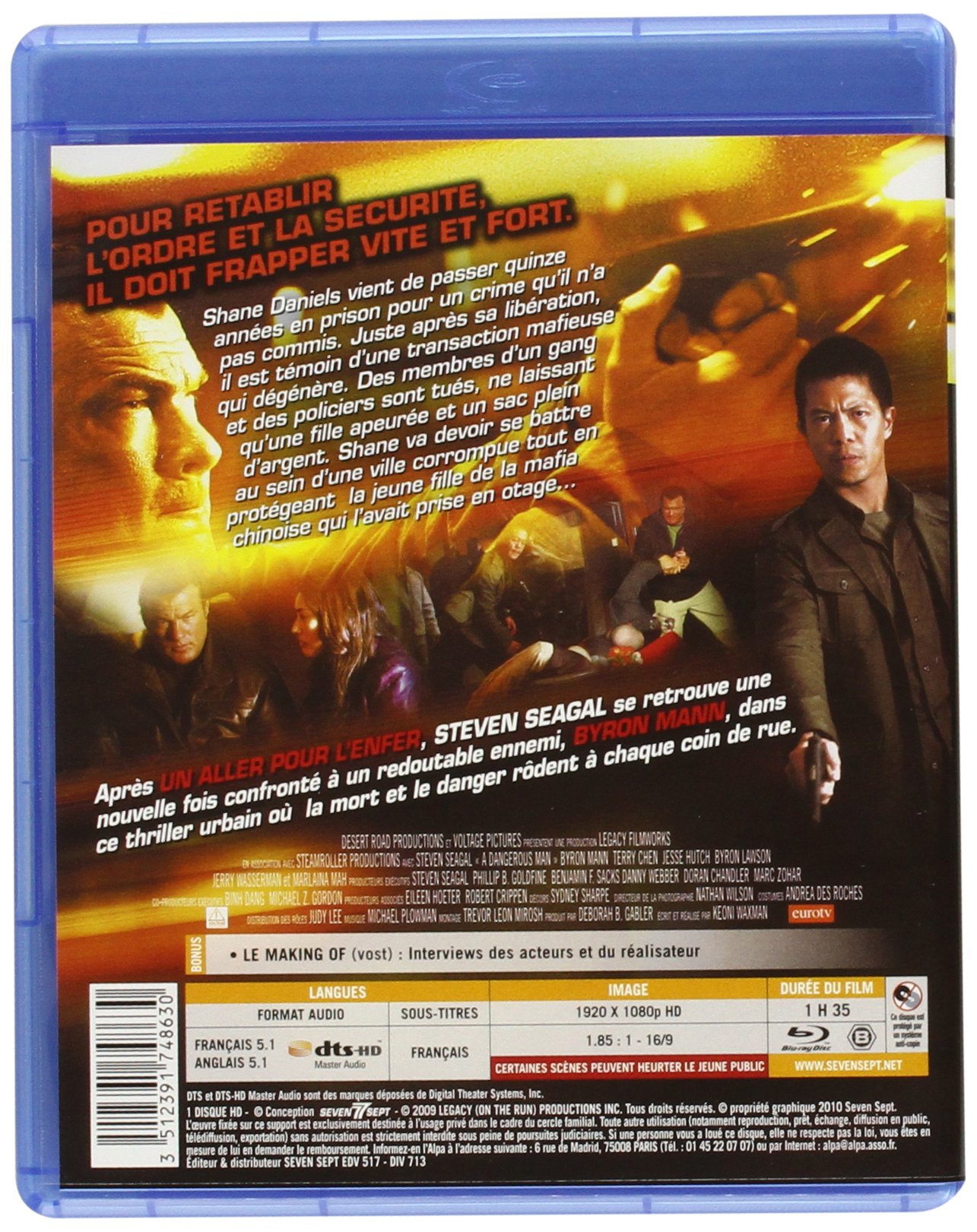 Dangerous Man Blu-ray Movie | Action Thriller Film | Perfect for Movie Nights & Home Theater Collections