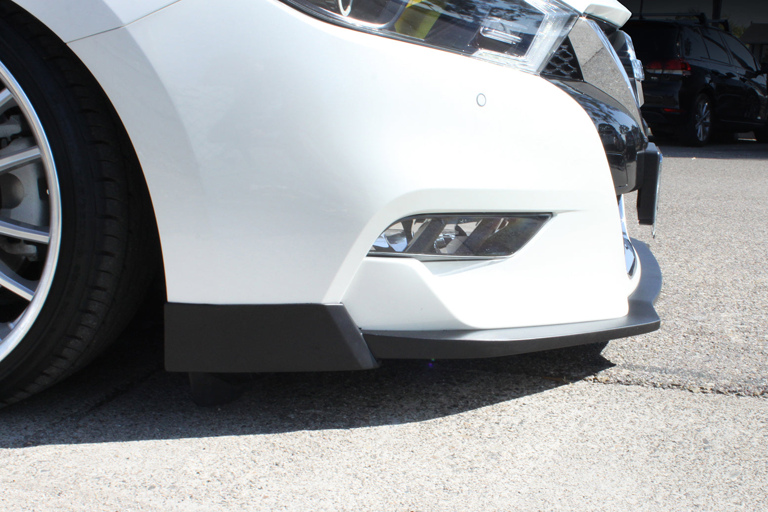 2016-2018 Nissan Maxima Front Bumper Lip Spoiler Splitter - Matte Black ABS Plastic - Aggressive Style Upgrade - Perfect for Street Racing & Car Shows - KB12841